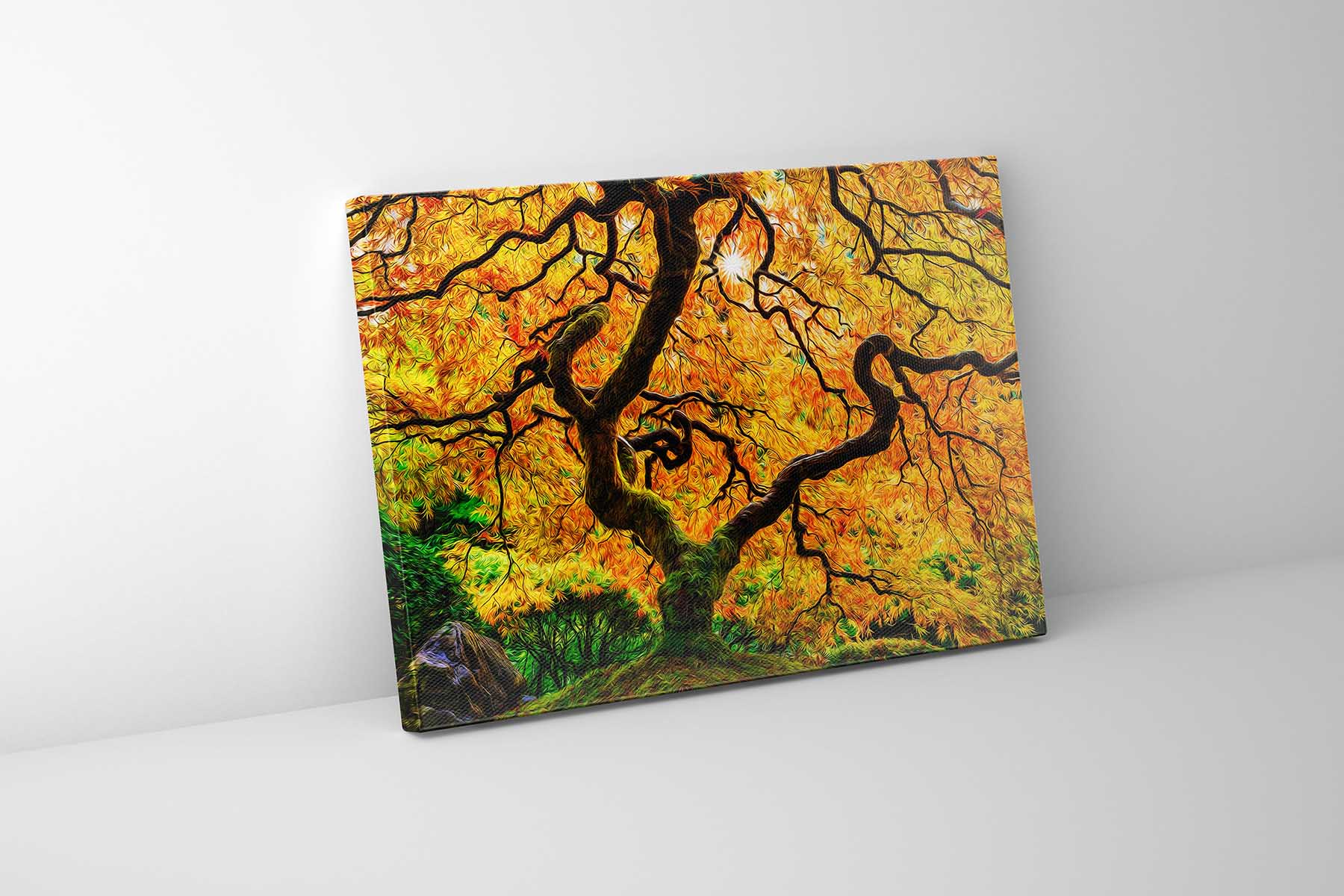 Canvas Print-Orange Tree-Nature Artwork - Image 2