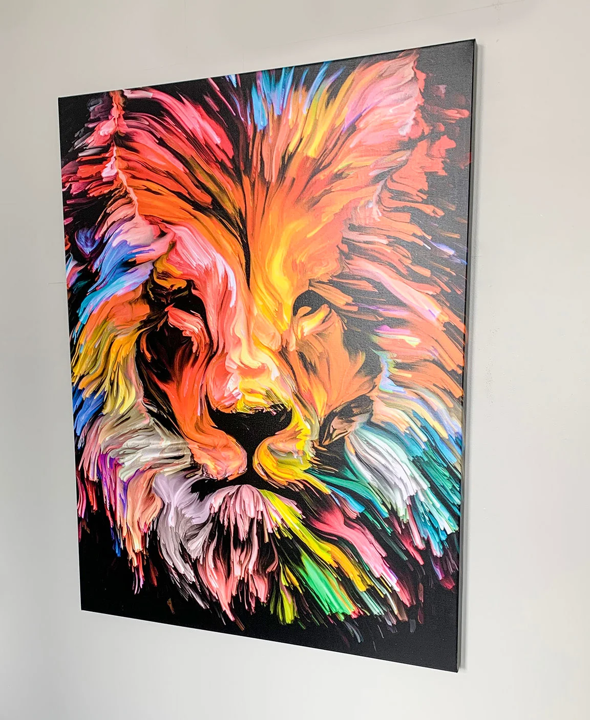 Canvas Printed-Head Lion Multicolor-Wall decor - Image 6