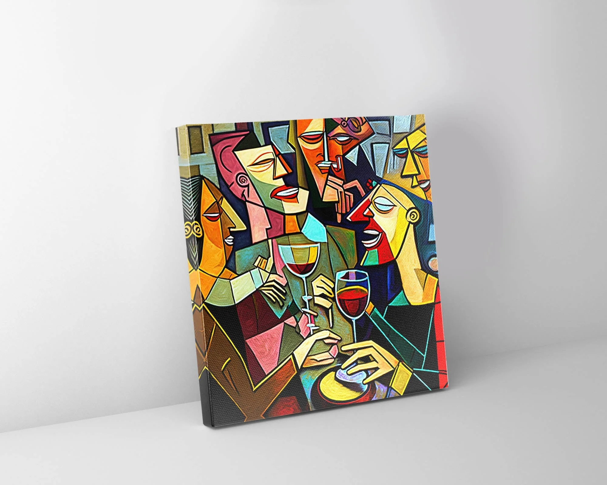 Canvas Wall Art-Picasso Drinking Group-Printed Artwork - Image 2