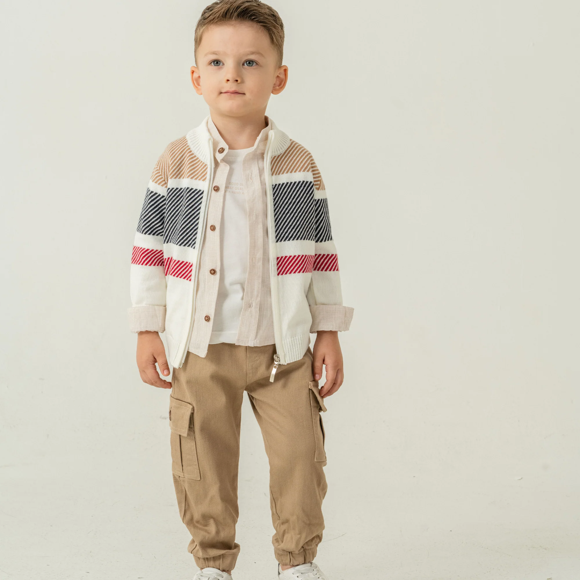 Cargo Style 4PC Sweater Set - Image 2