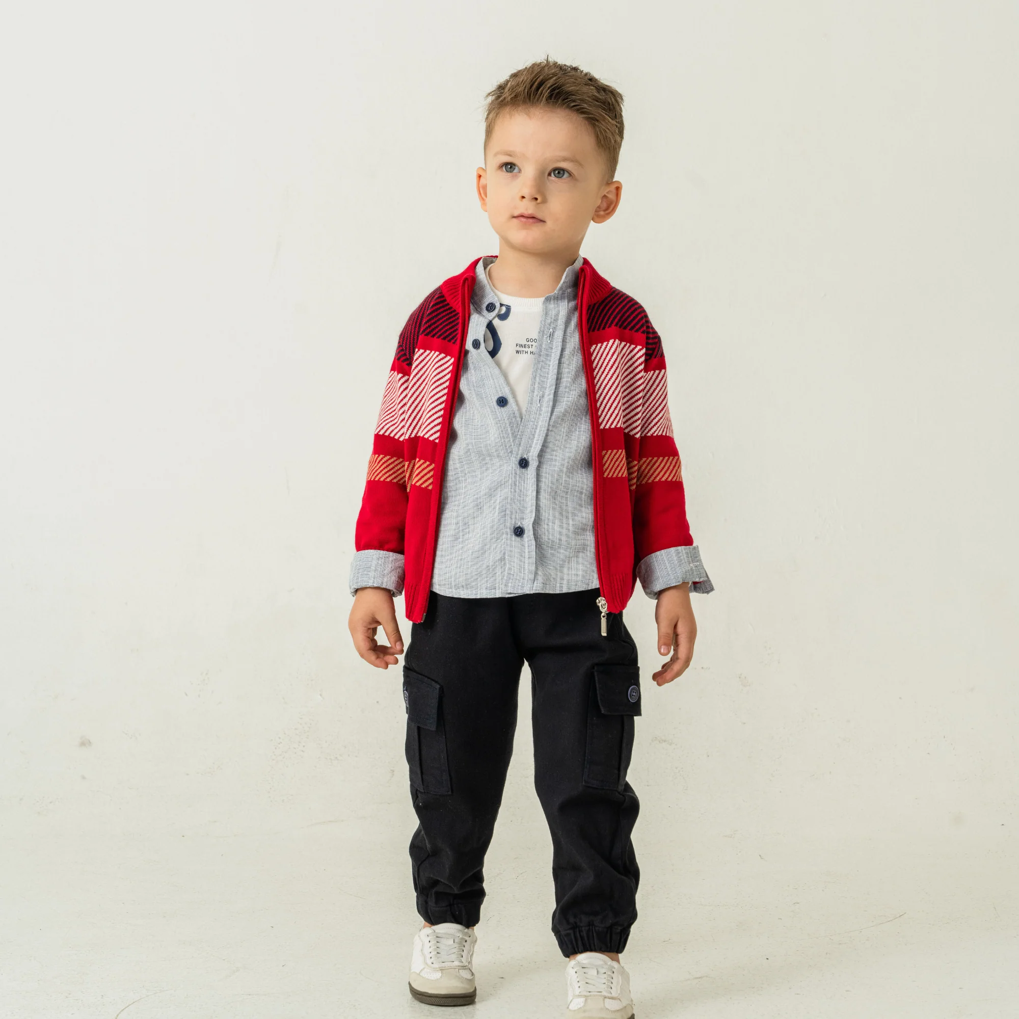 Cargo Style 4PC Sweater Set - Image 3