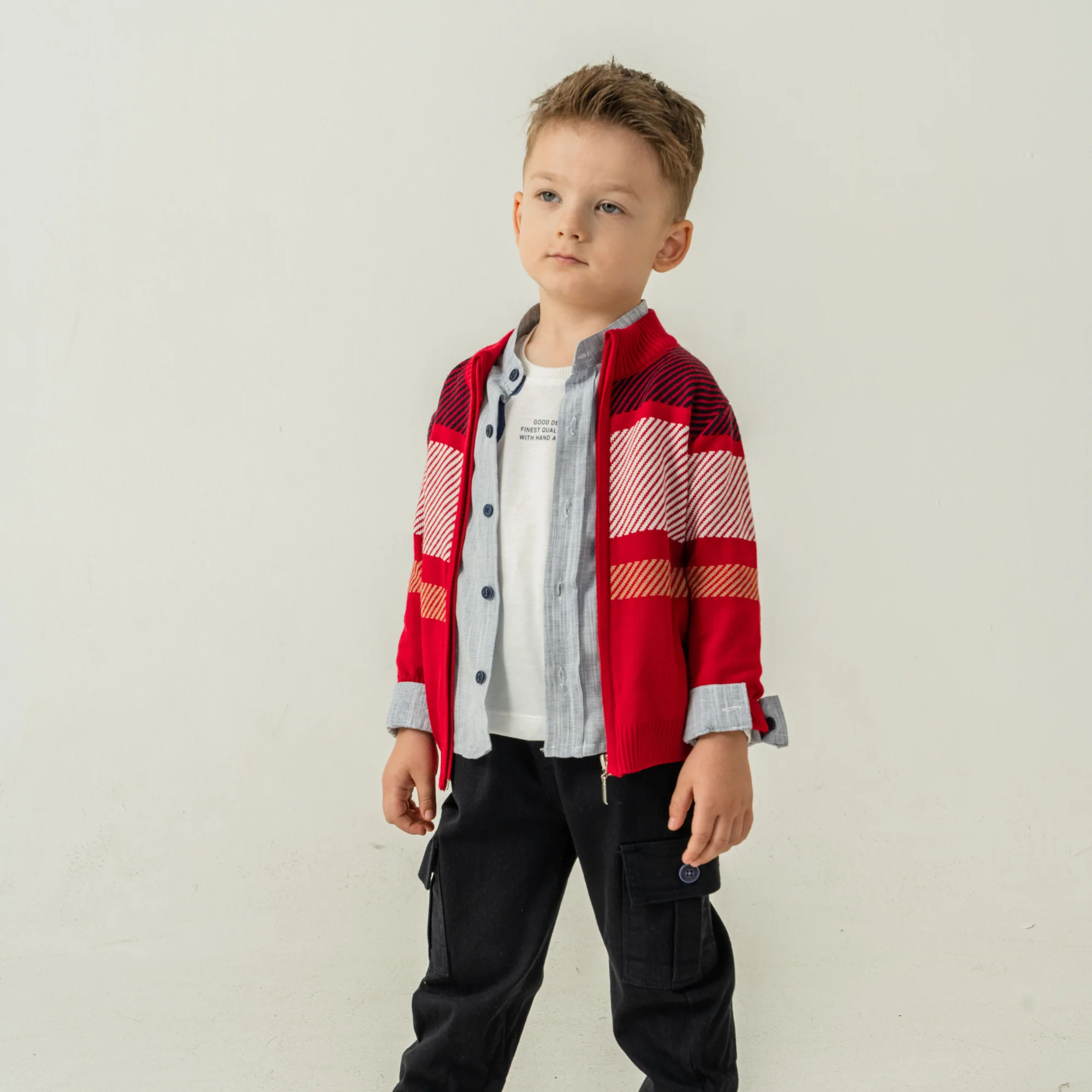 Cargo Style 4PC Sweater Set - Image 7