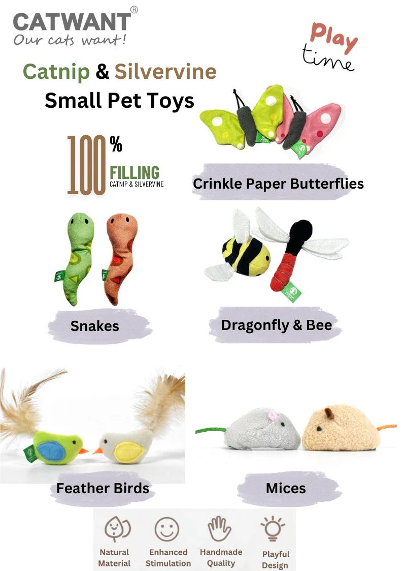 Catnip/Silvervine Small Pet Toys - Image 2