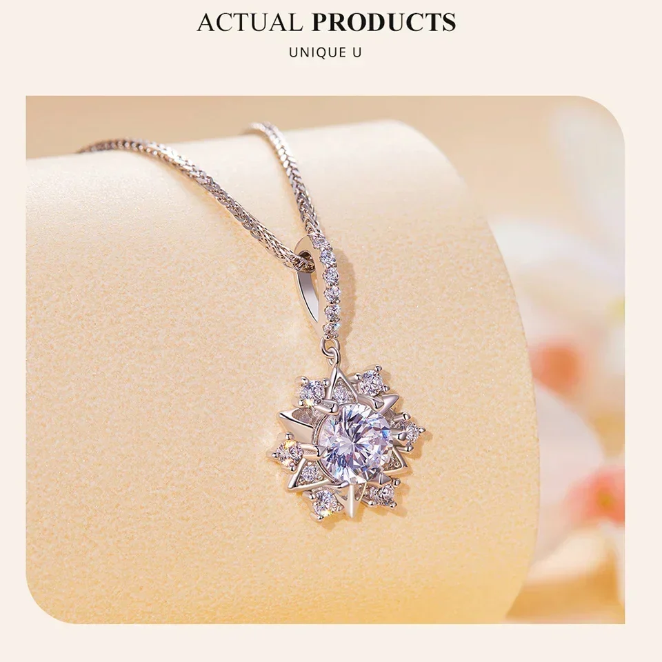 Celestial Sparkle 1ct Moissanite Sterling Silver Star Pendant Necklace - Image 14