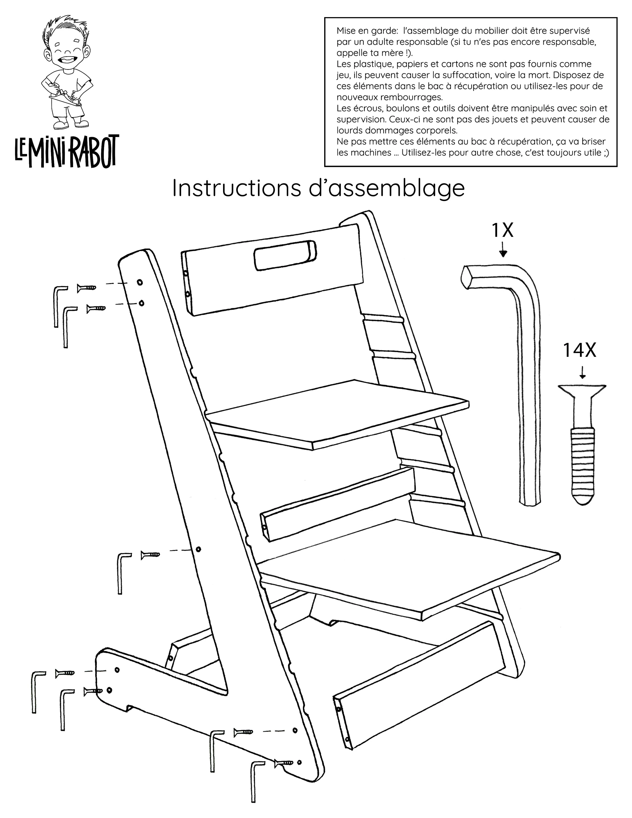 Chaise évolutive en bois pour enfants -Le Mini Evolue - Image 5