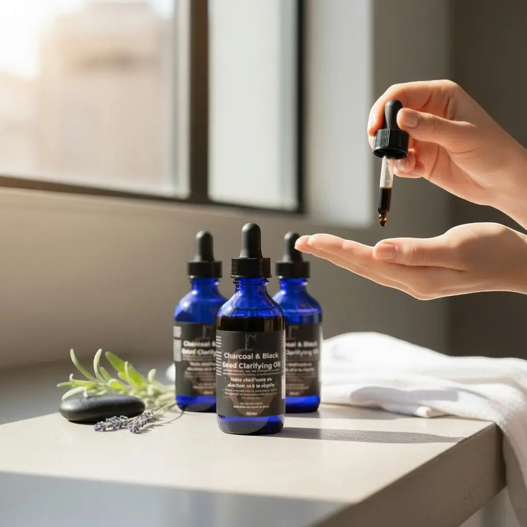 Charcoal & Black Seed Clarifying Oil - Image 2
