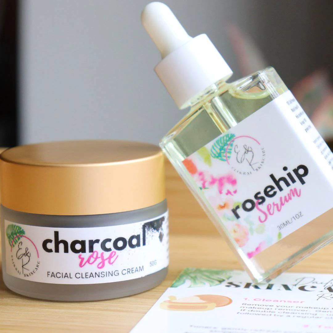Charcoal Rose Cleansing Cream, Gentle Purifying Cleanser - Image 3