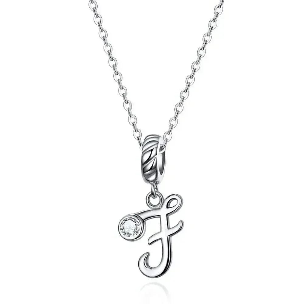 Classic 925 Sterling Silver Initial Necklace - Image 11