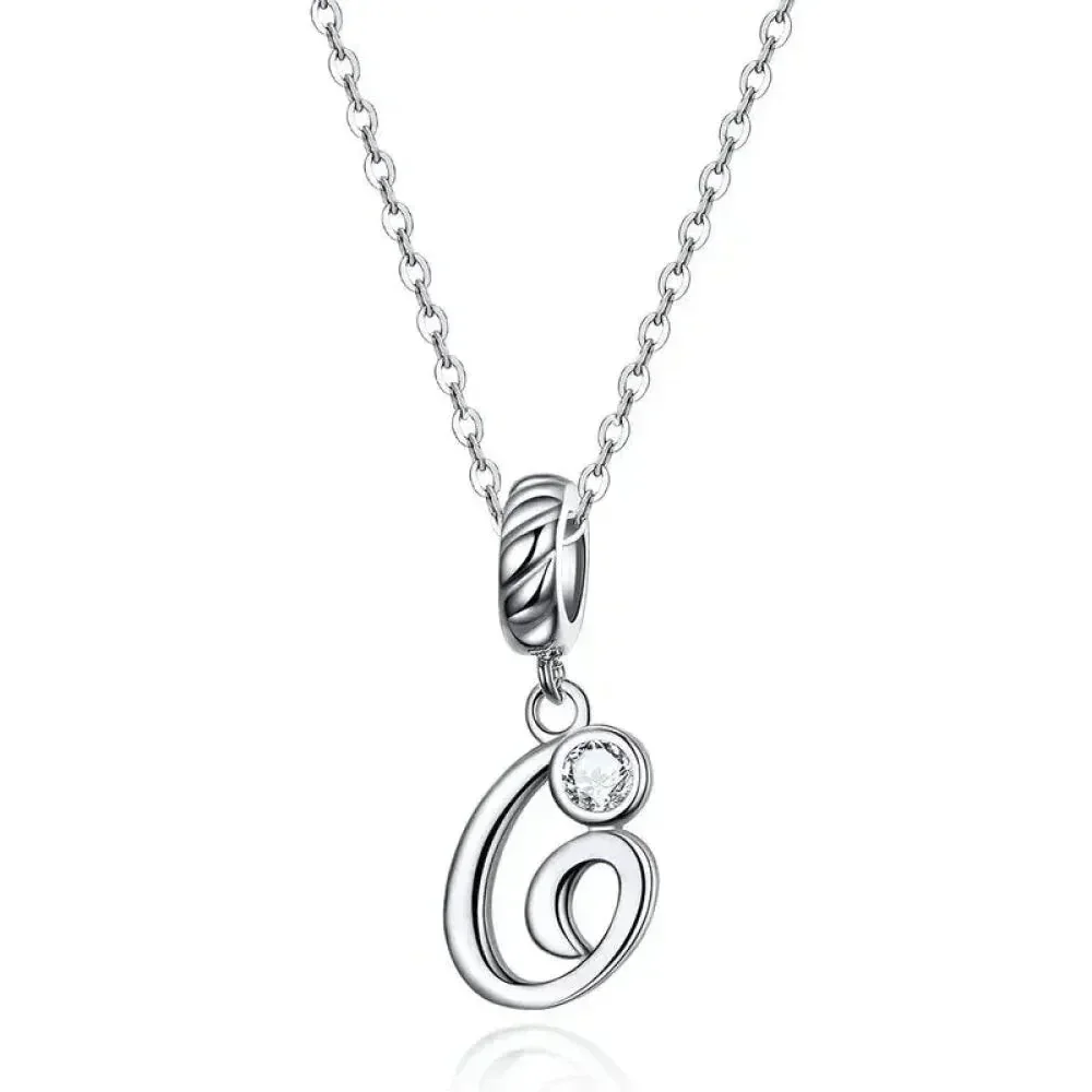 Classic 925 Sterling Silver Initial Necklace - Image 12