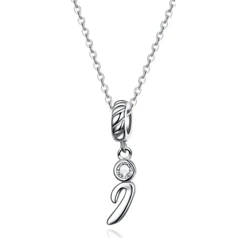 Classic 925 Sterling Silver Initial Necklace - Image 14