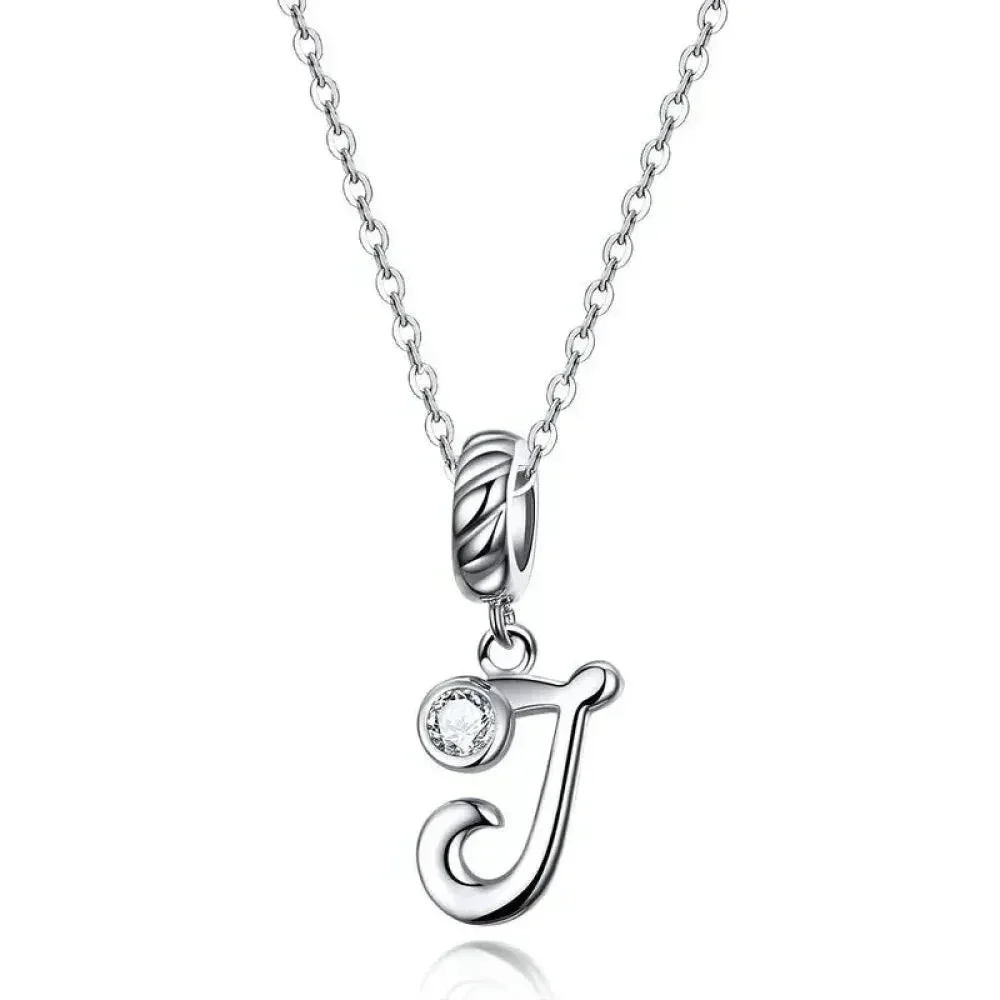 Classic 925 Sterling Silver Initial Necklace - Image 16