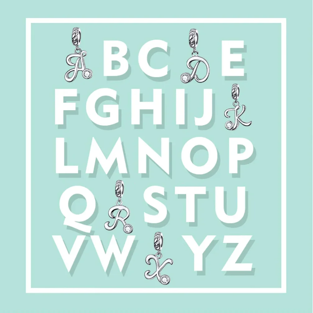 Classic 925 Sterling Silver Initial Necklace - Image 6