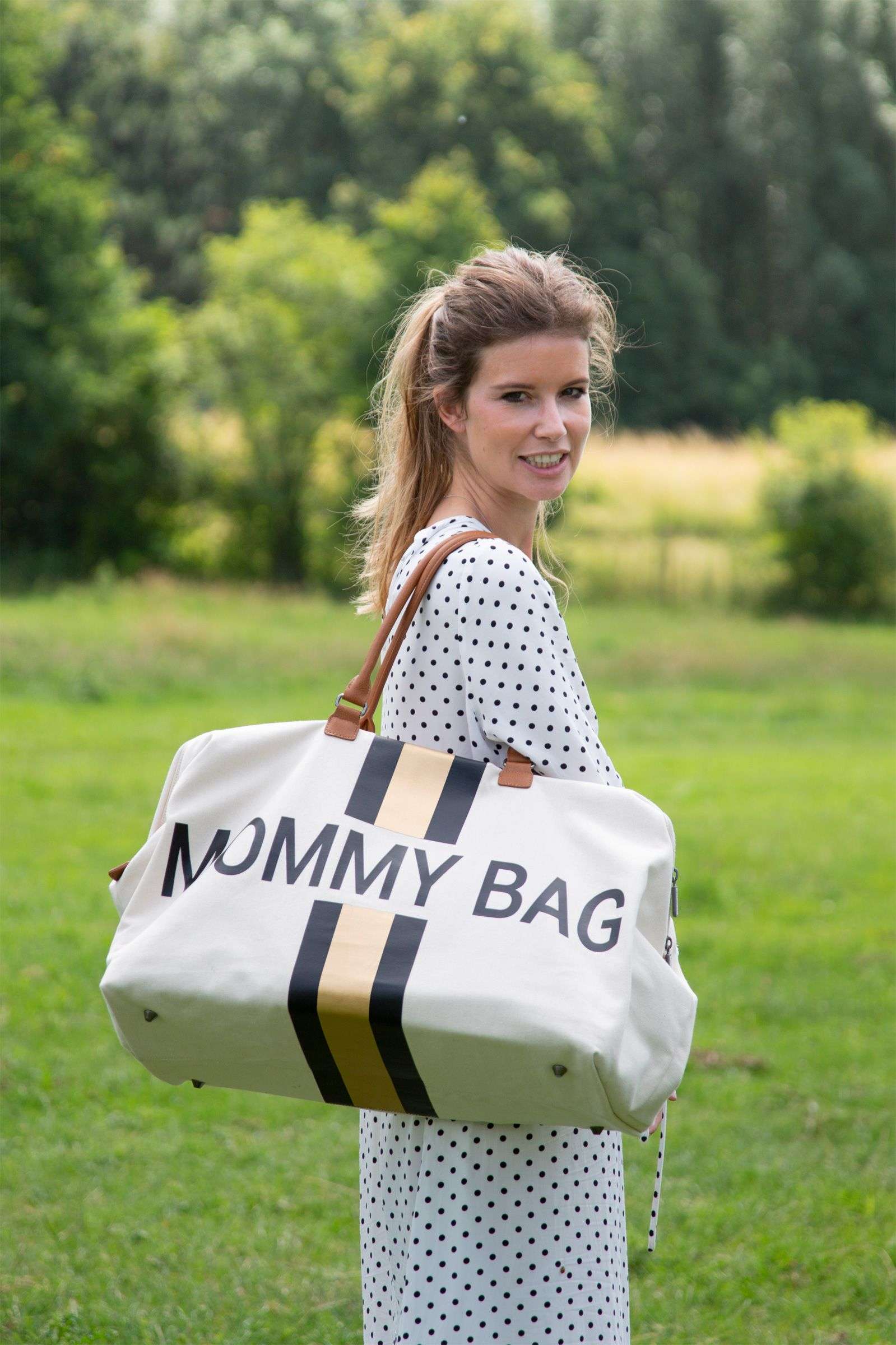 Chic Stripes Canvas Mommy Bag - Image 12