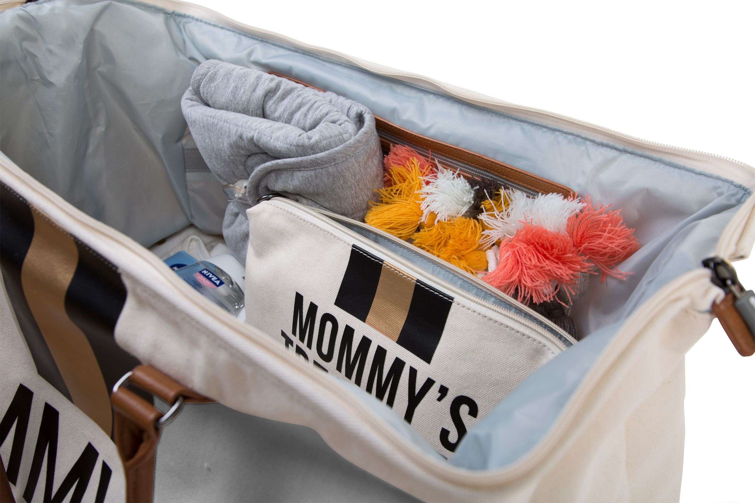 Chic Stripes Canvas Mommy Bag - Image 5