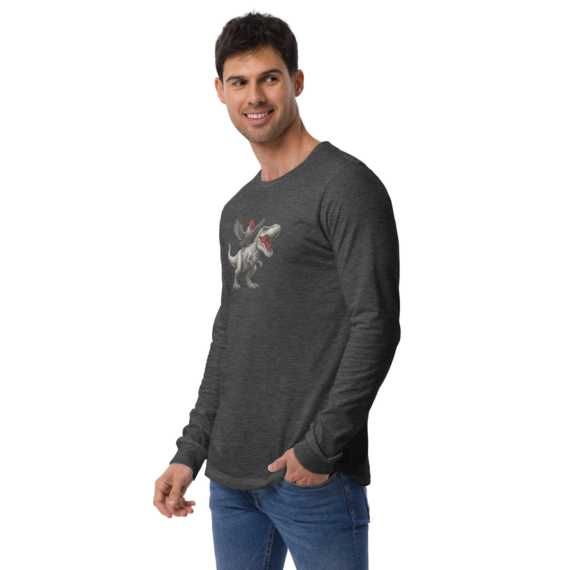 Chickasaurours Unisex Long Sleeve Tee - Image 7