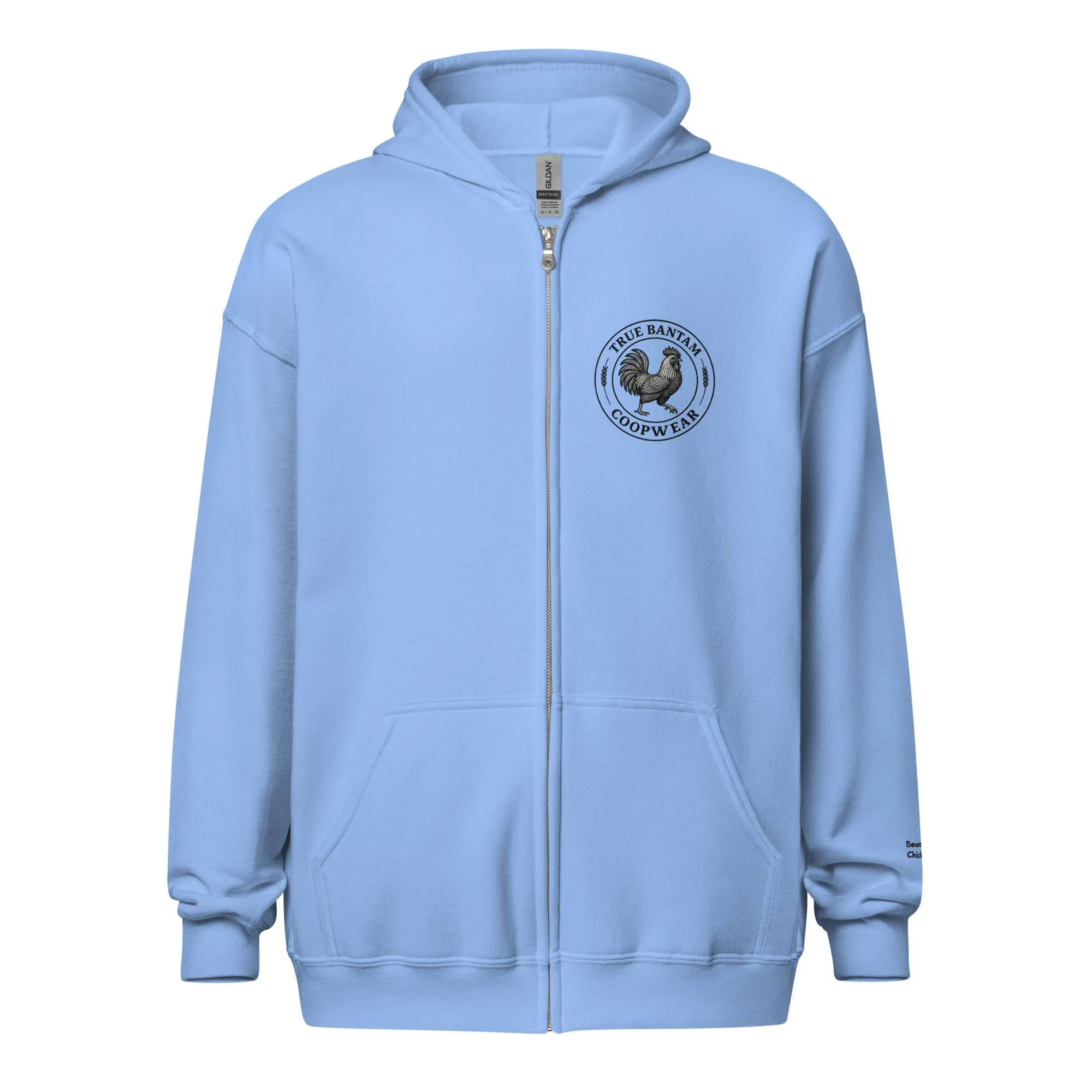 Chickasaurous Battle Unisex heavy blend zip bunny hug (hoodie) - Image 13