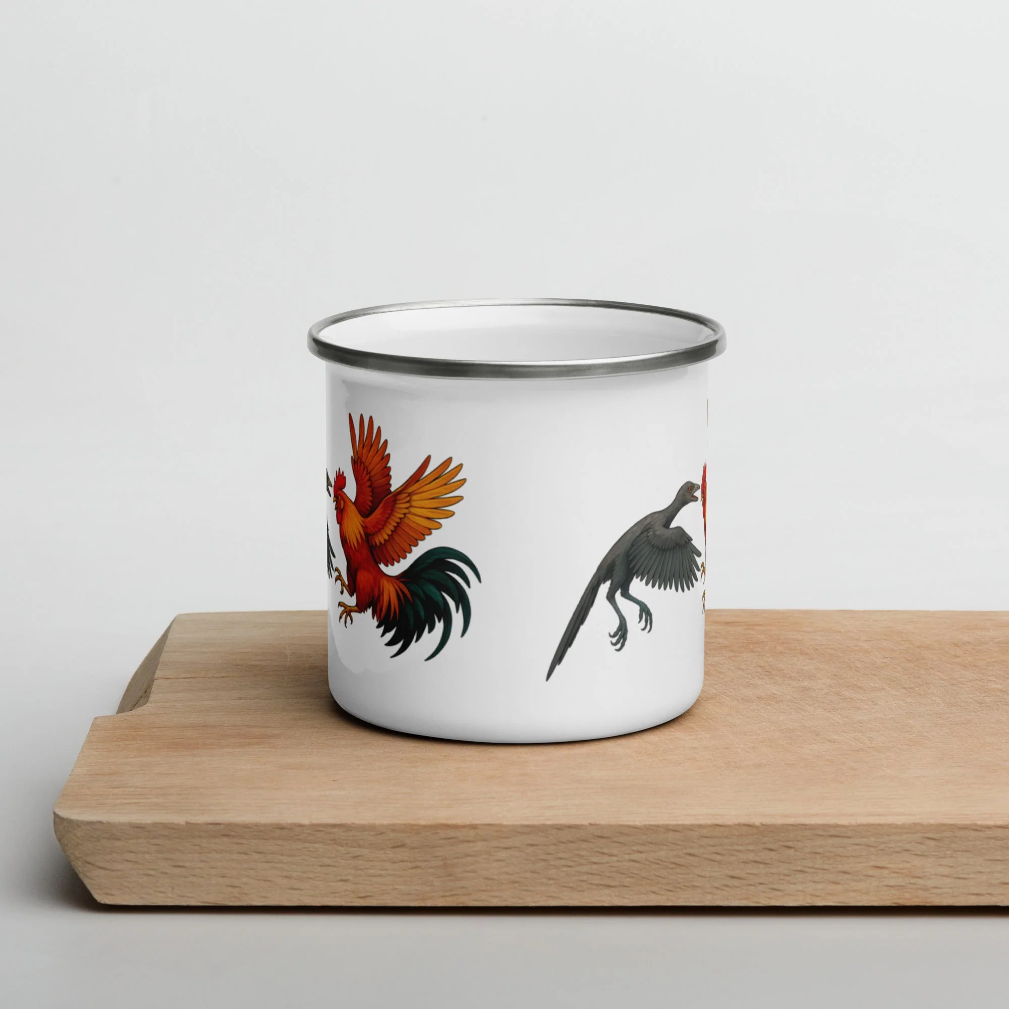 Chickasaurous Cousin Battel Enamel Mug - Image 2