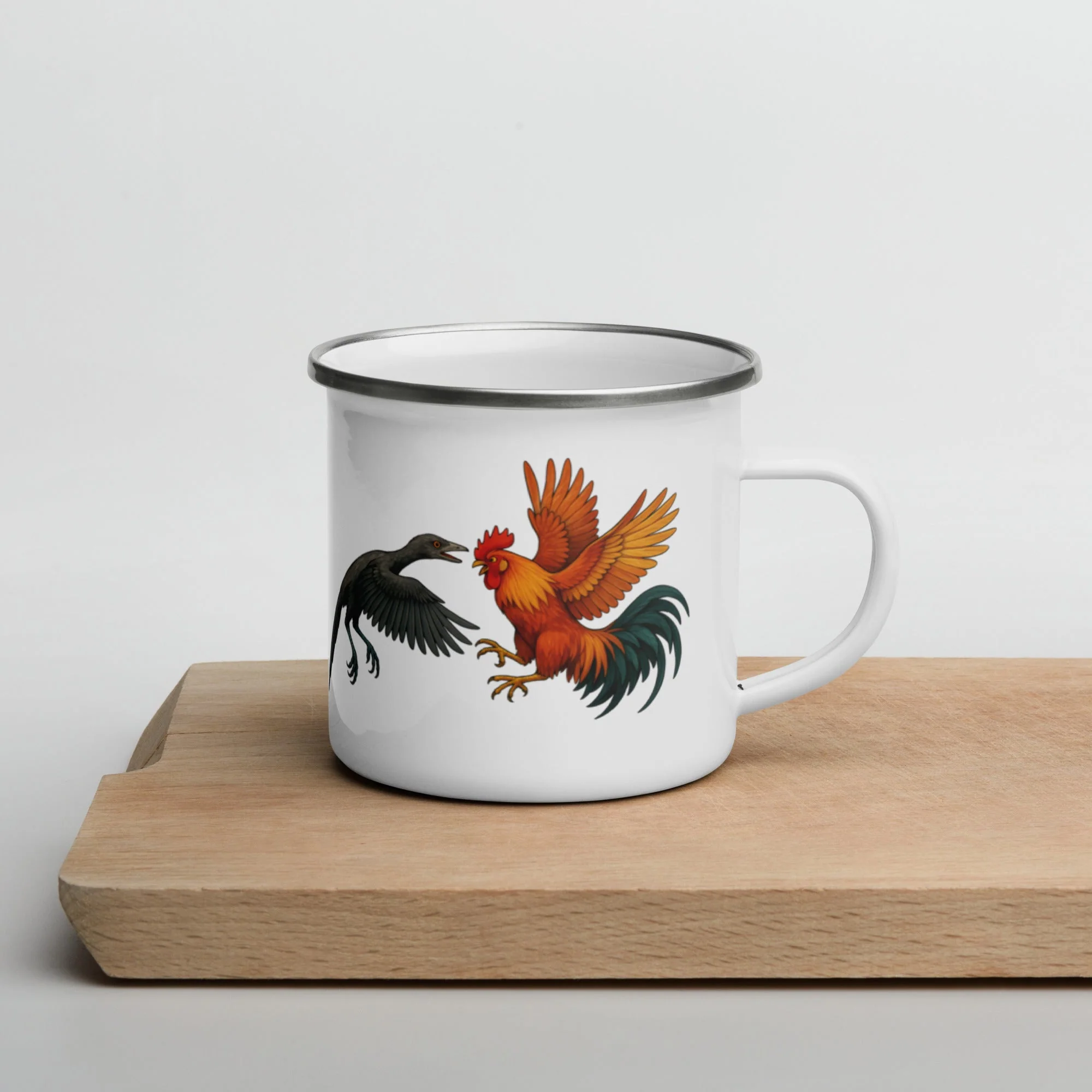 Chickasaurous Cousin Battel Enamel Mug - Image 3