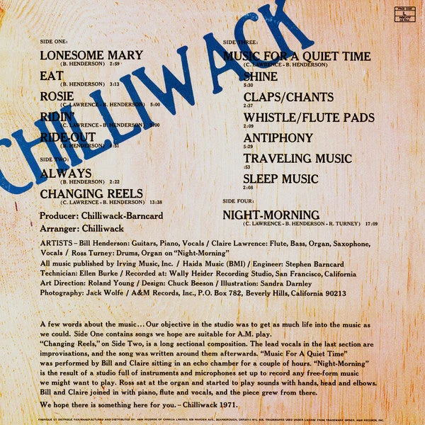Chilliwack – Chilliwack - Double Album - Image 2