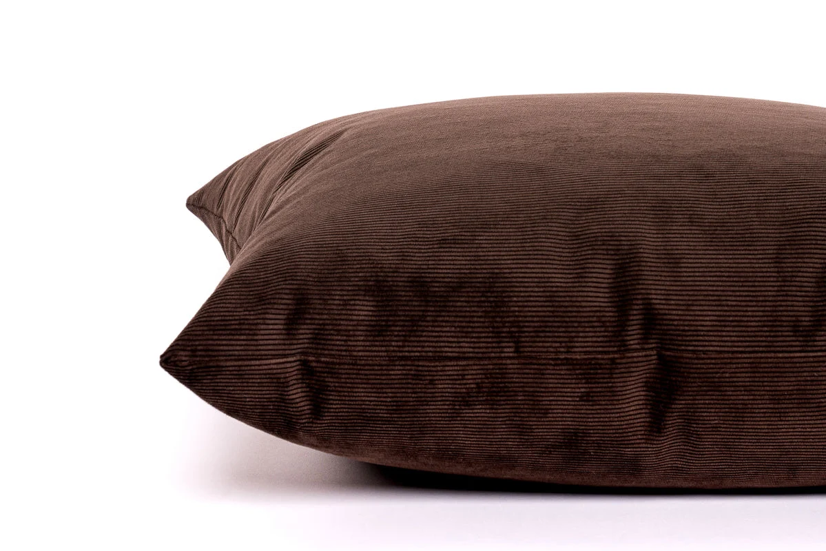 Chocolate Cord Cushion Cover - Image 5