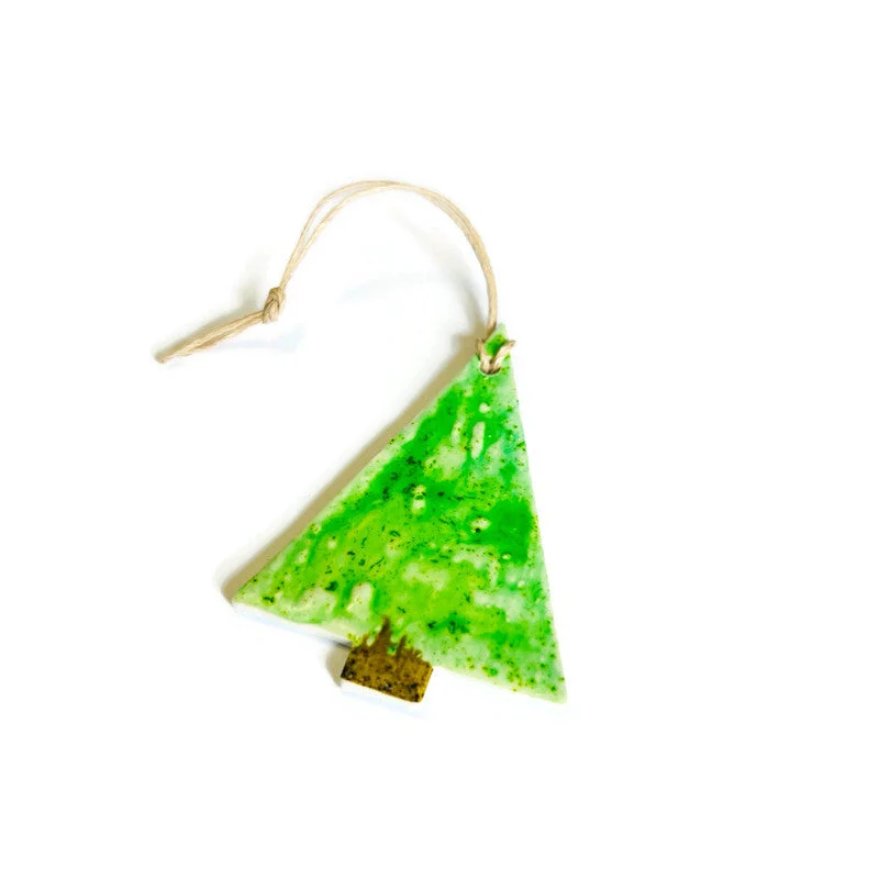 Christmas Tree Shaped Ornament Handmade - Image 2
