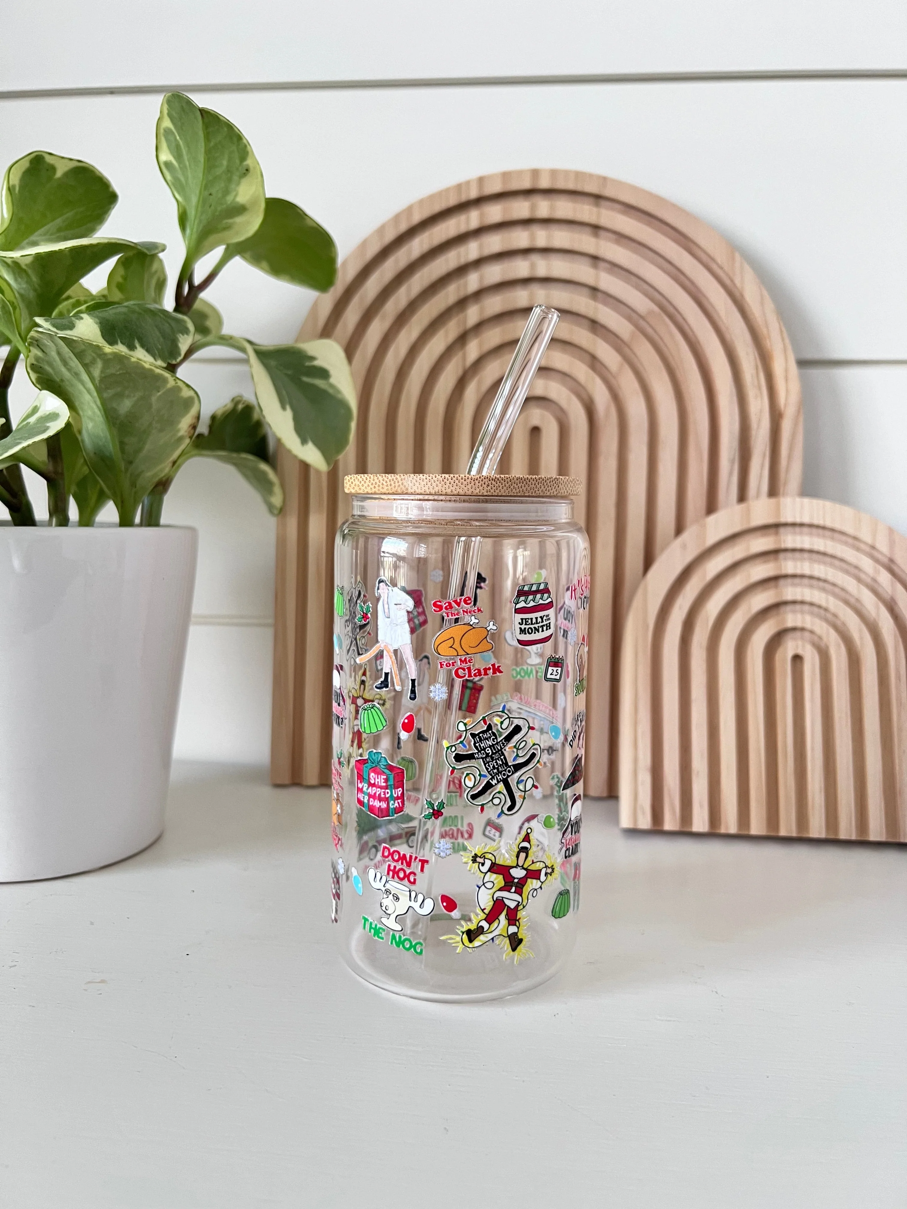 Christmas Vacation Glass Cup - Image 3