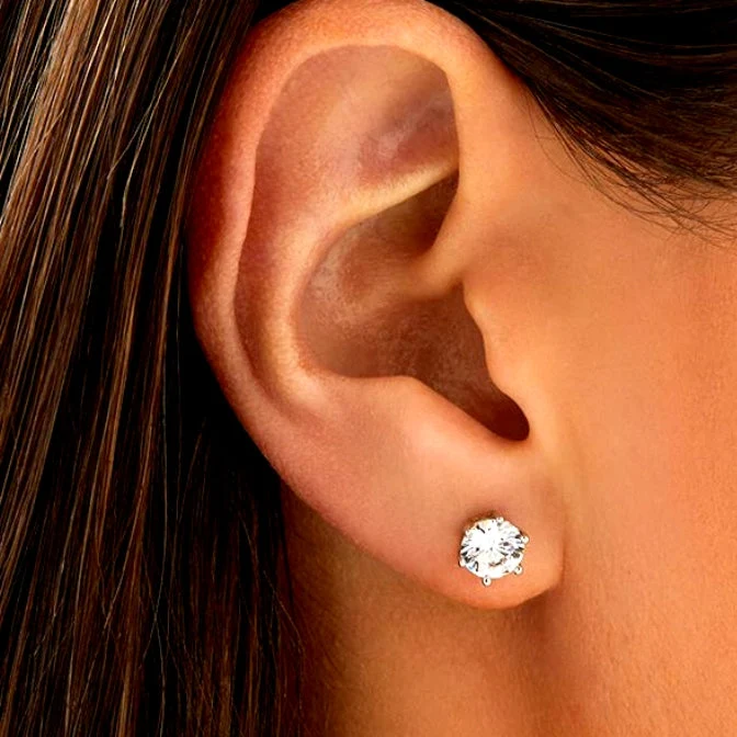 CODI Gold: Moissanite (Diamond Alternative) Essential Daily Studs - Image 8