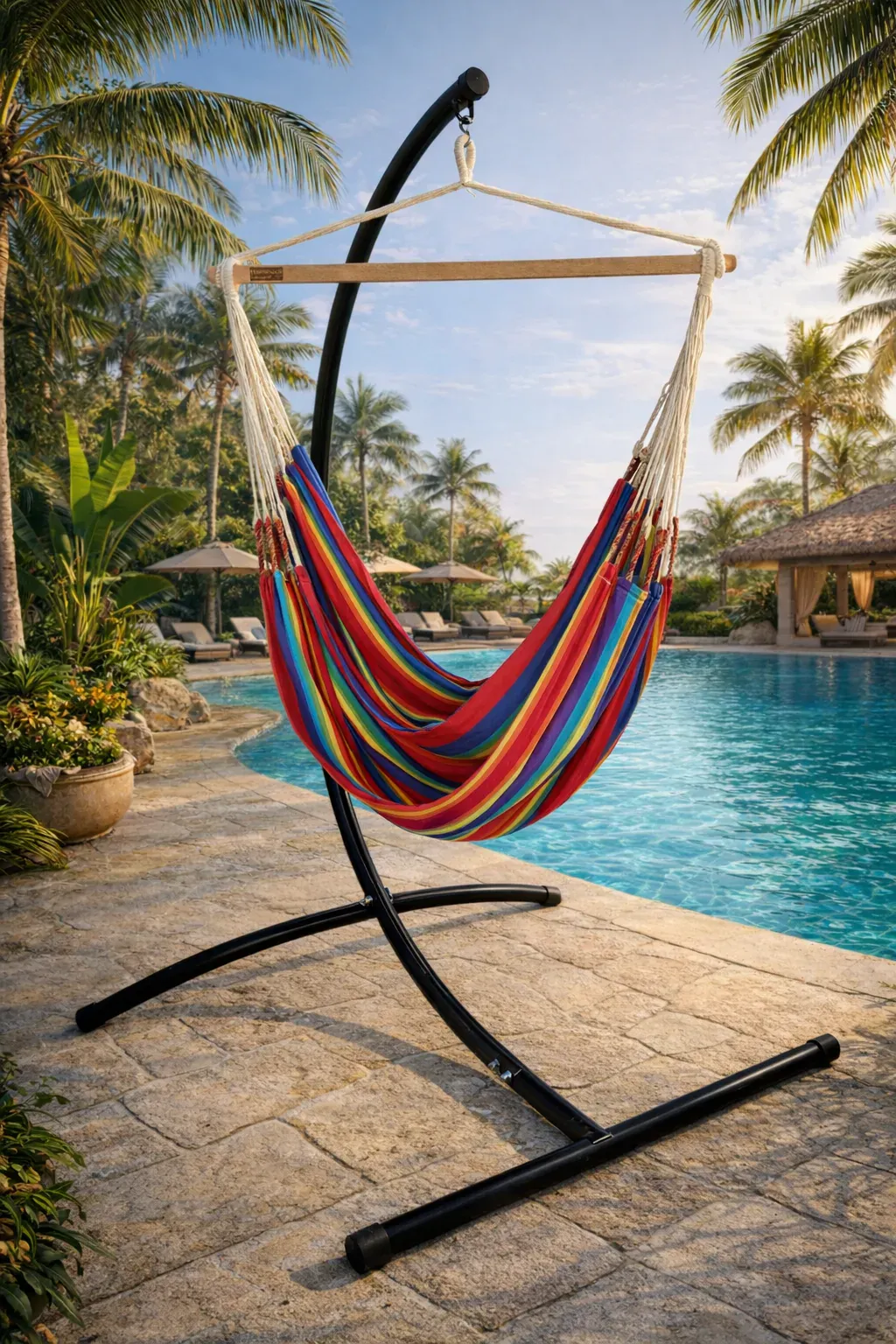 Colombian Hammock Chair with Universal Chair Stand - Image 23