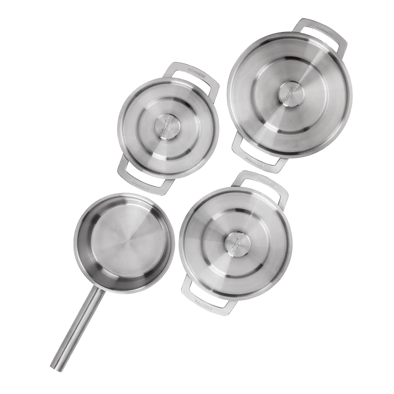COMBEKK | STAINLESS STEEL COOKWARE SET 4PCS - Image 3