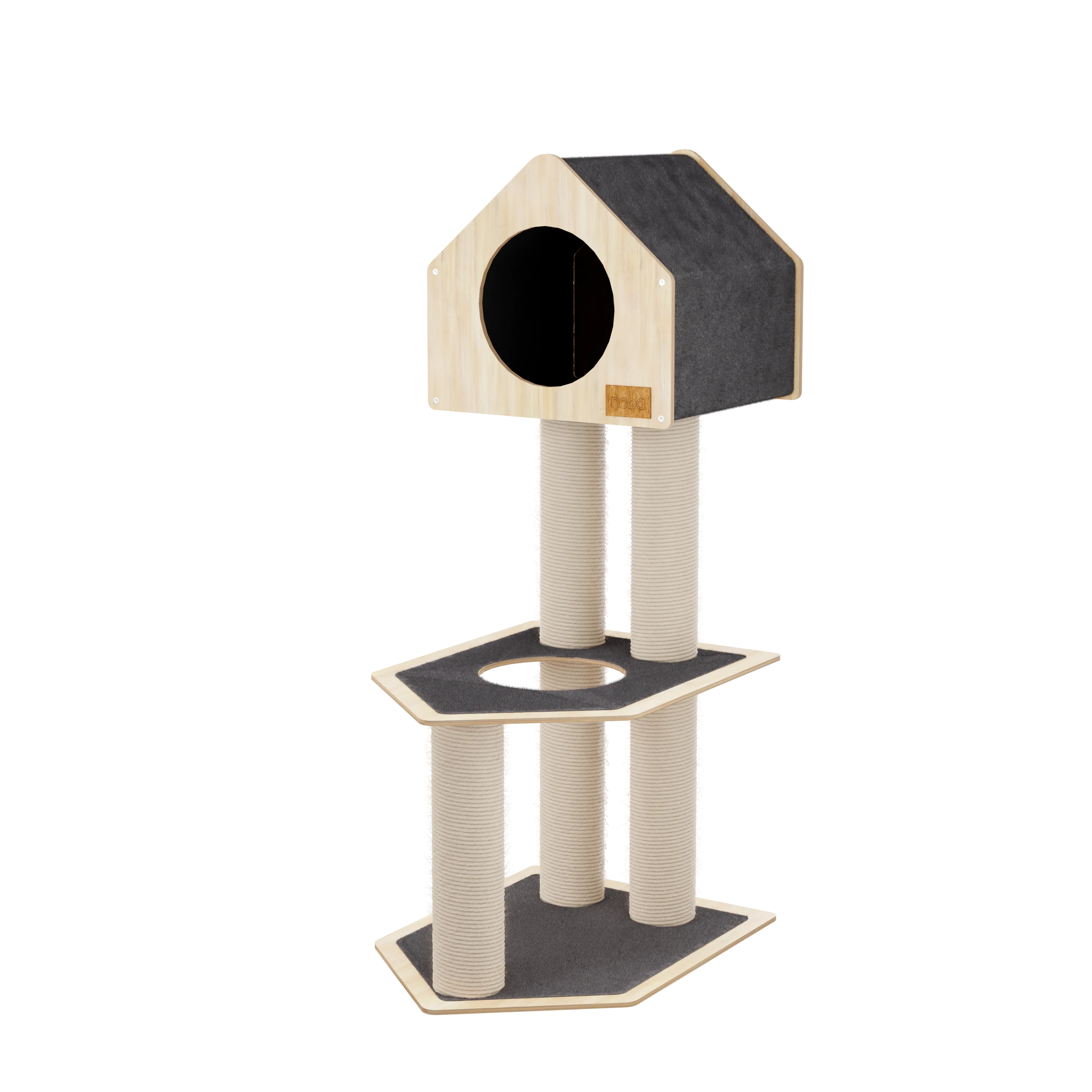 Condo Hideout - 2-Level Deluxe Cat Tree - Image 7