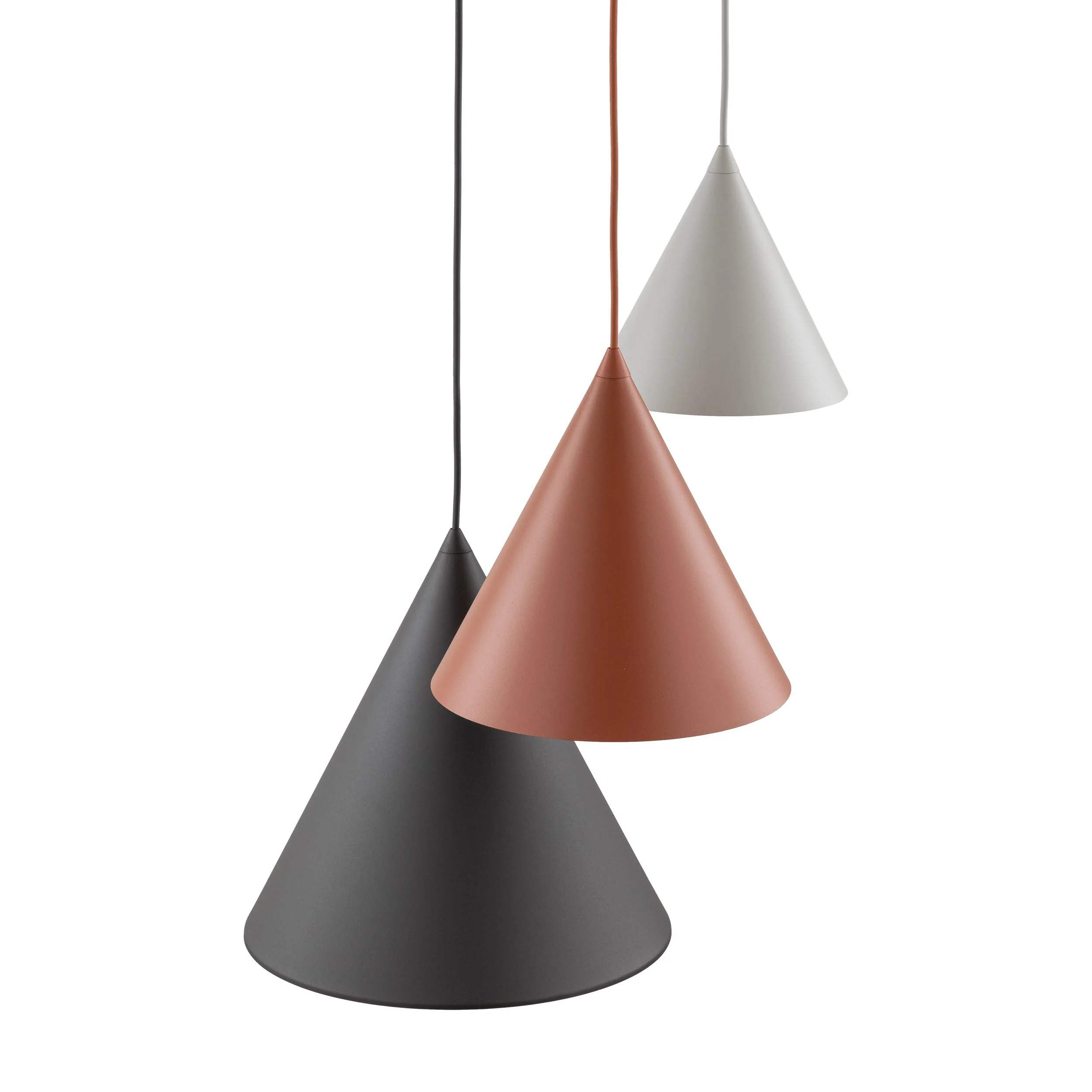 CONO Mix 3-Light Steel Cone Pendant for Kitchen Island & Dining Table - Image 8