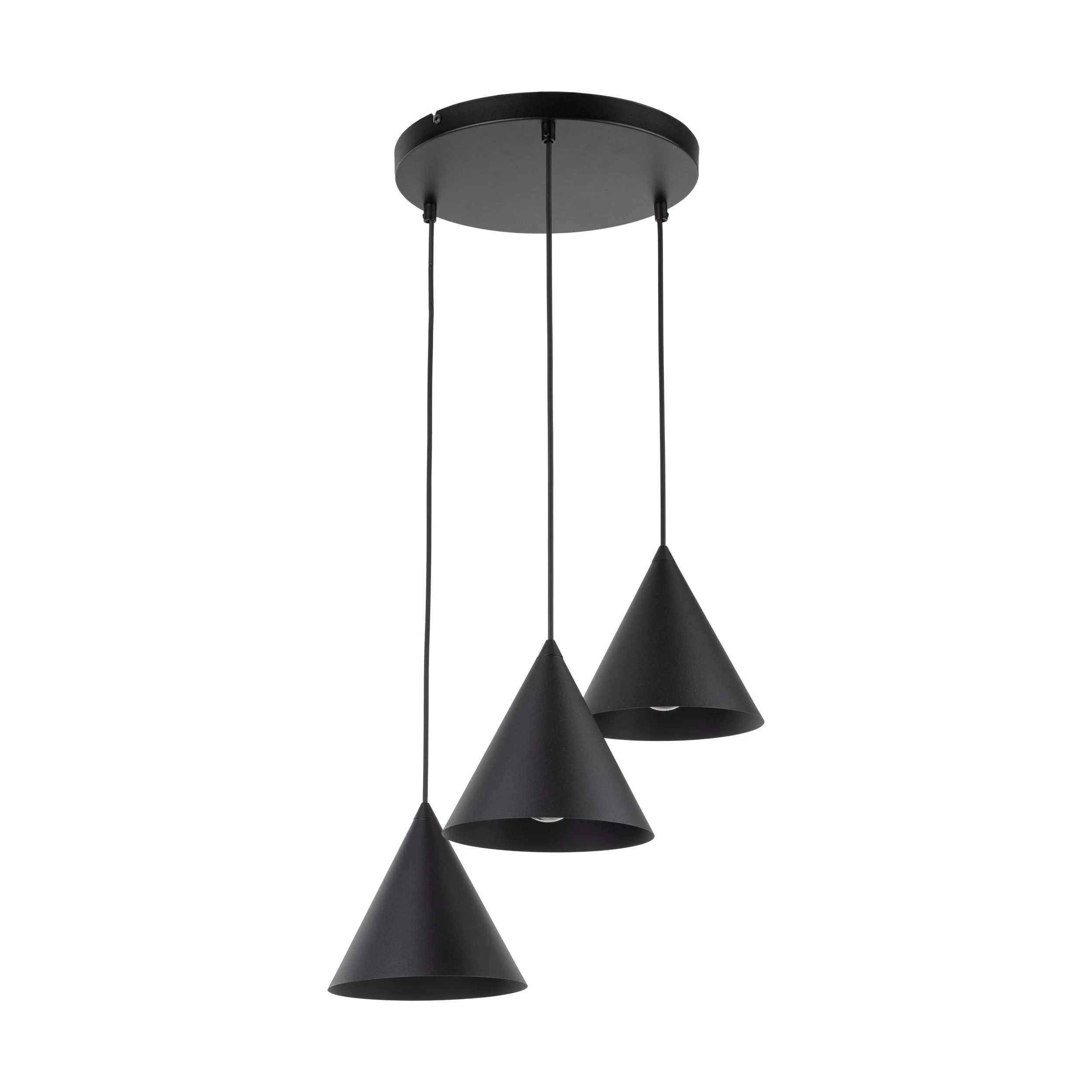 CONO 3-Light Steel Cone Pendant for Kitchen Island & Dining Table - Image 2