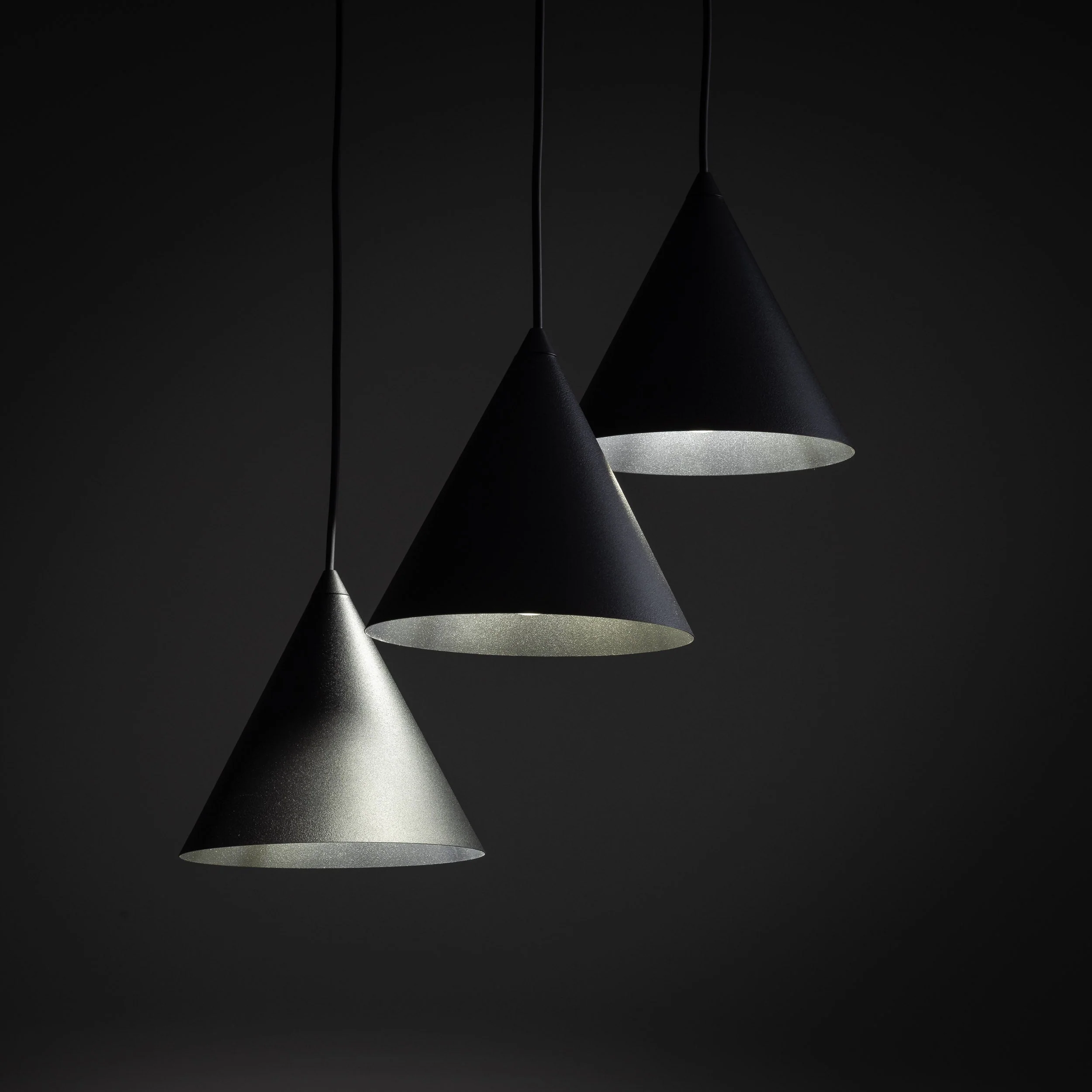 CONO 3-Light Steel Cone Pendant for Kitchen Island & Dining Table - Image 4