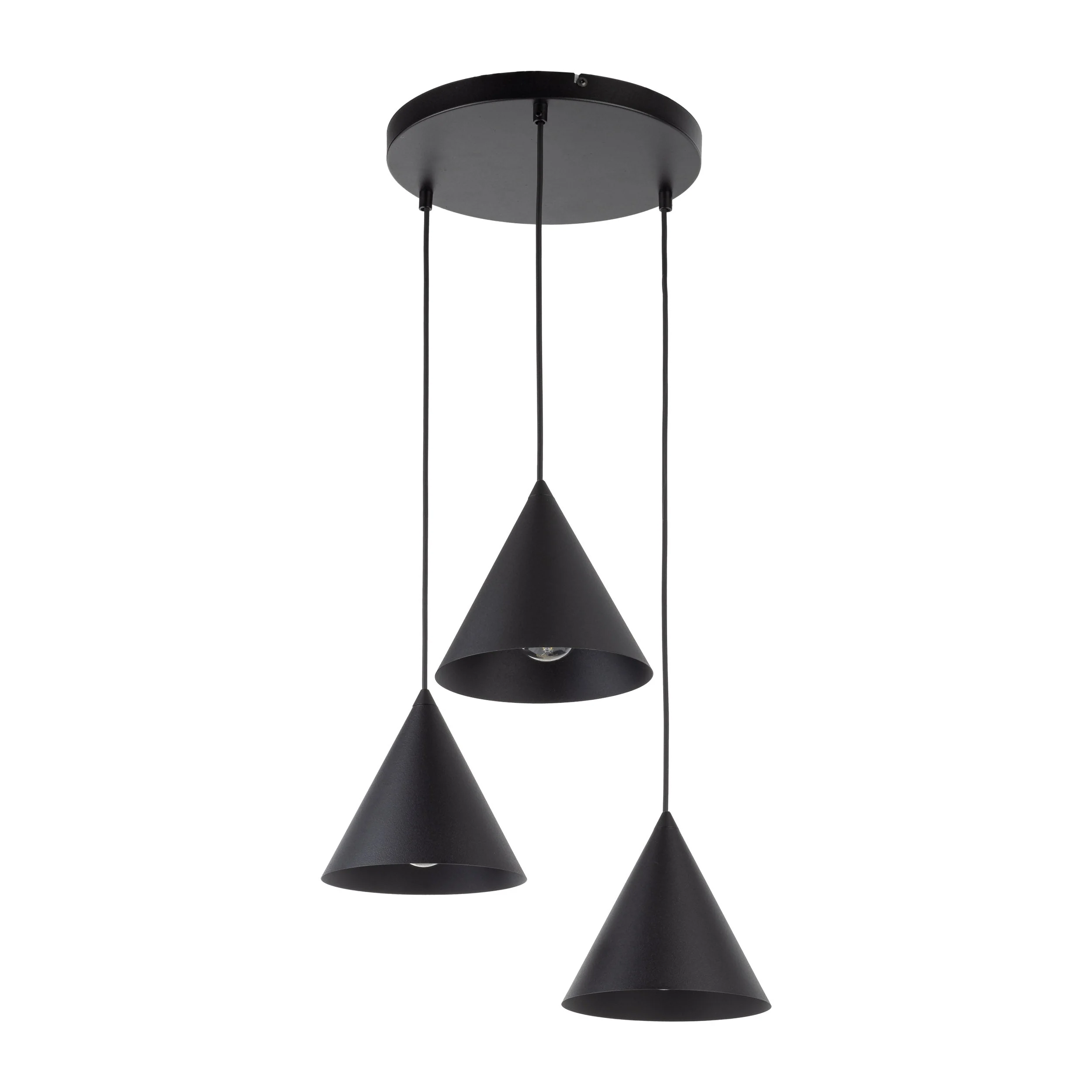 CONO 3-Light Steel Cone Pendant for Kitchen Island & Dining Table - Image 5