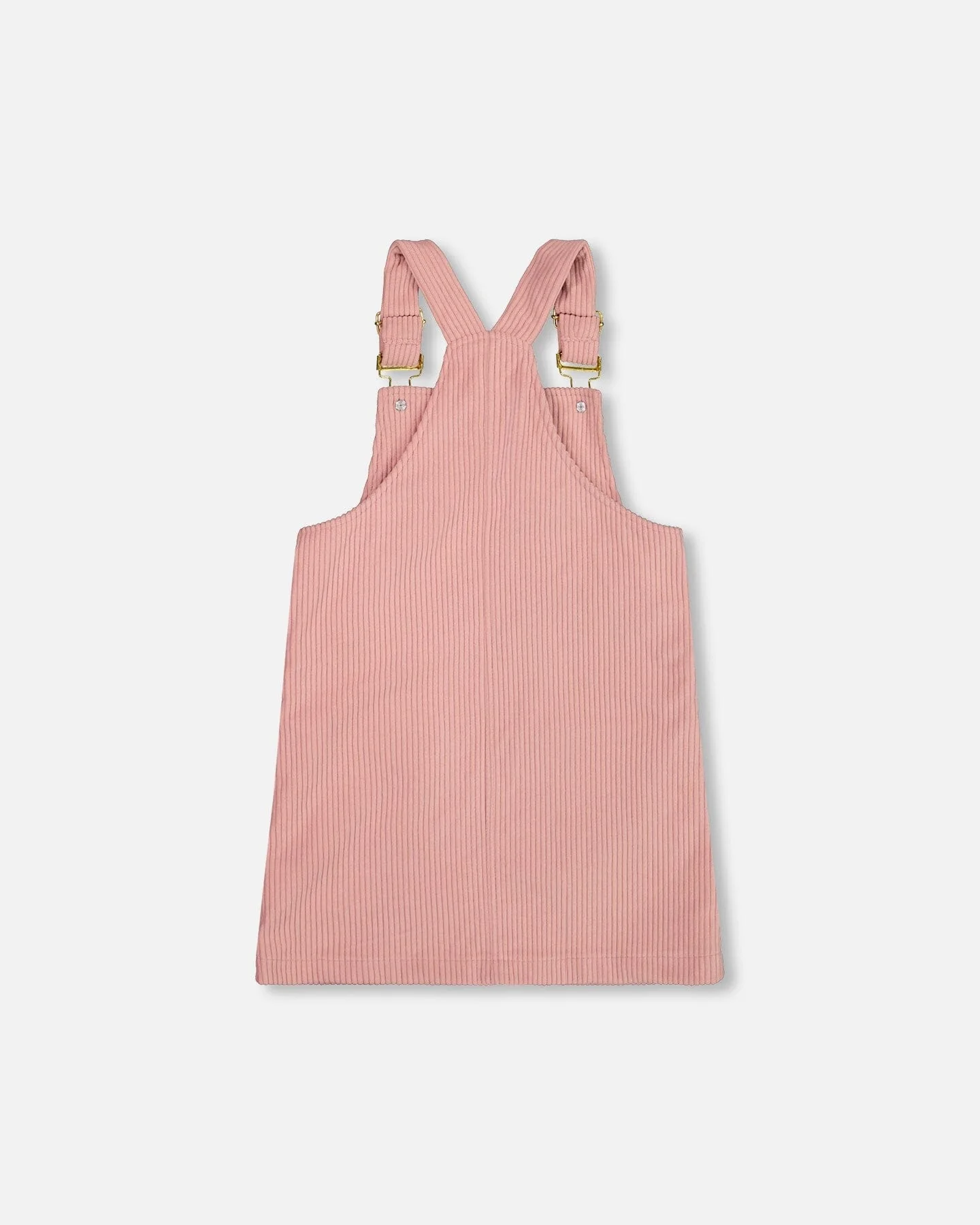 Corduroy Overall Dress Dusty Pink - Image 3