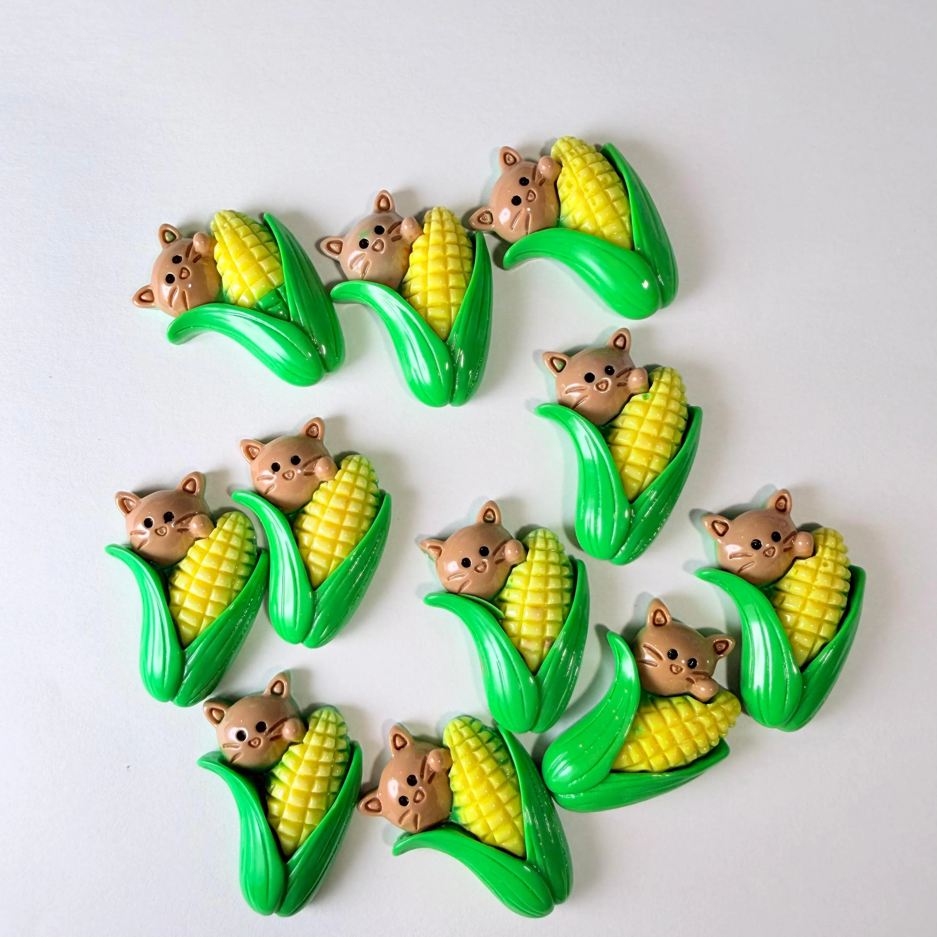 Corn Cat Charms for DIY Crafts - Image 2