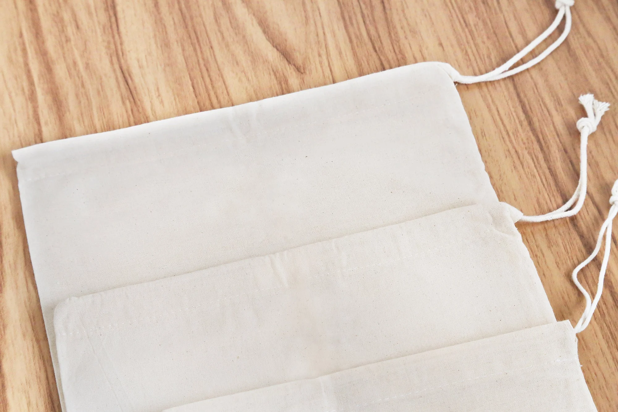 Cotton Bulk Food Bags (Set of 3) - Image 3