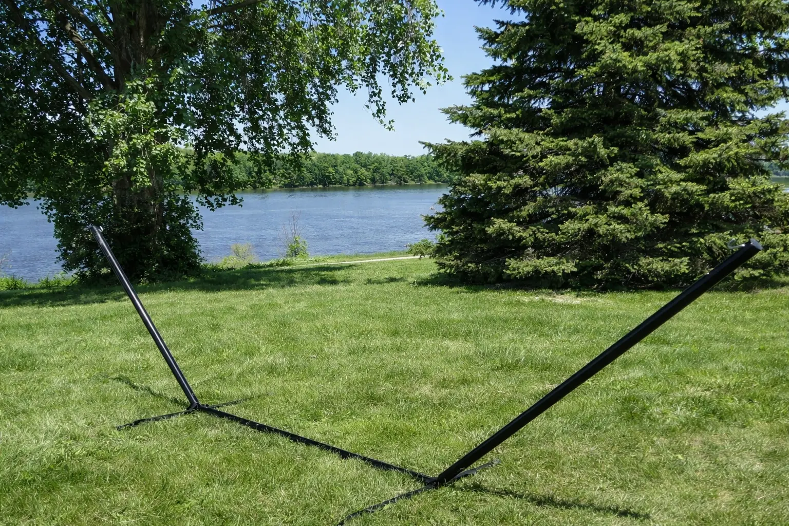 Cotton Rope Hammock with 3-Beam Stand - Image 7