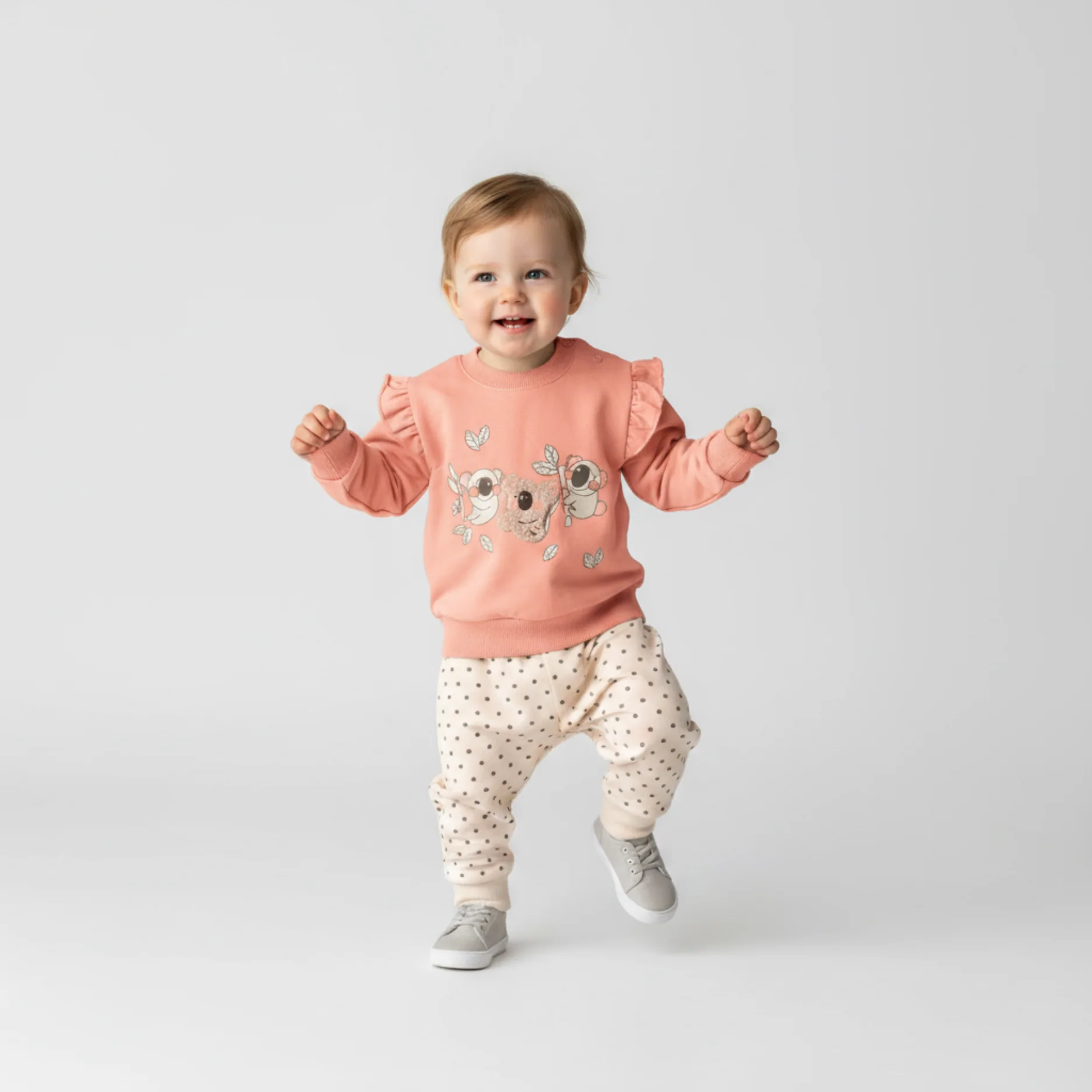 Cozy Koala Girls Jogger Set - Image 2