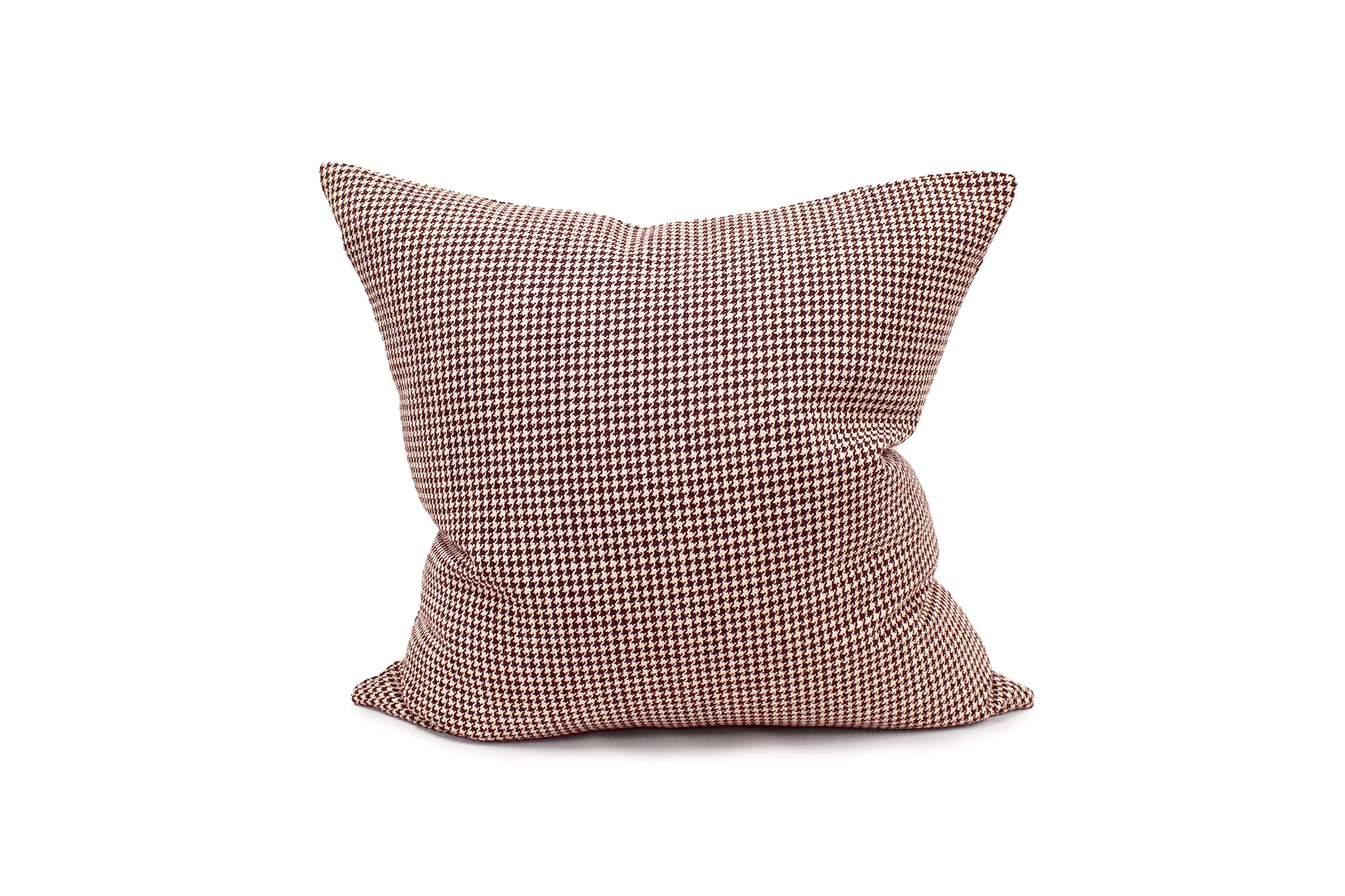 Crimson Houndstooth Cushion Cover - Image 2