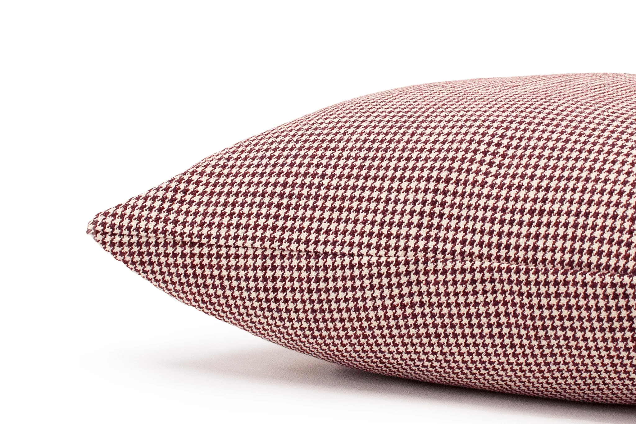 Crimson Houndstooth Cushion Cover - Image 4