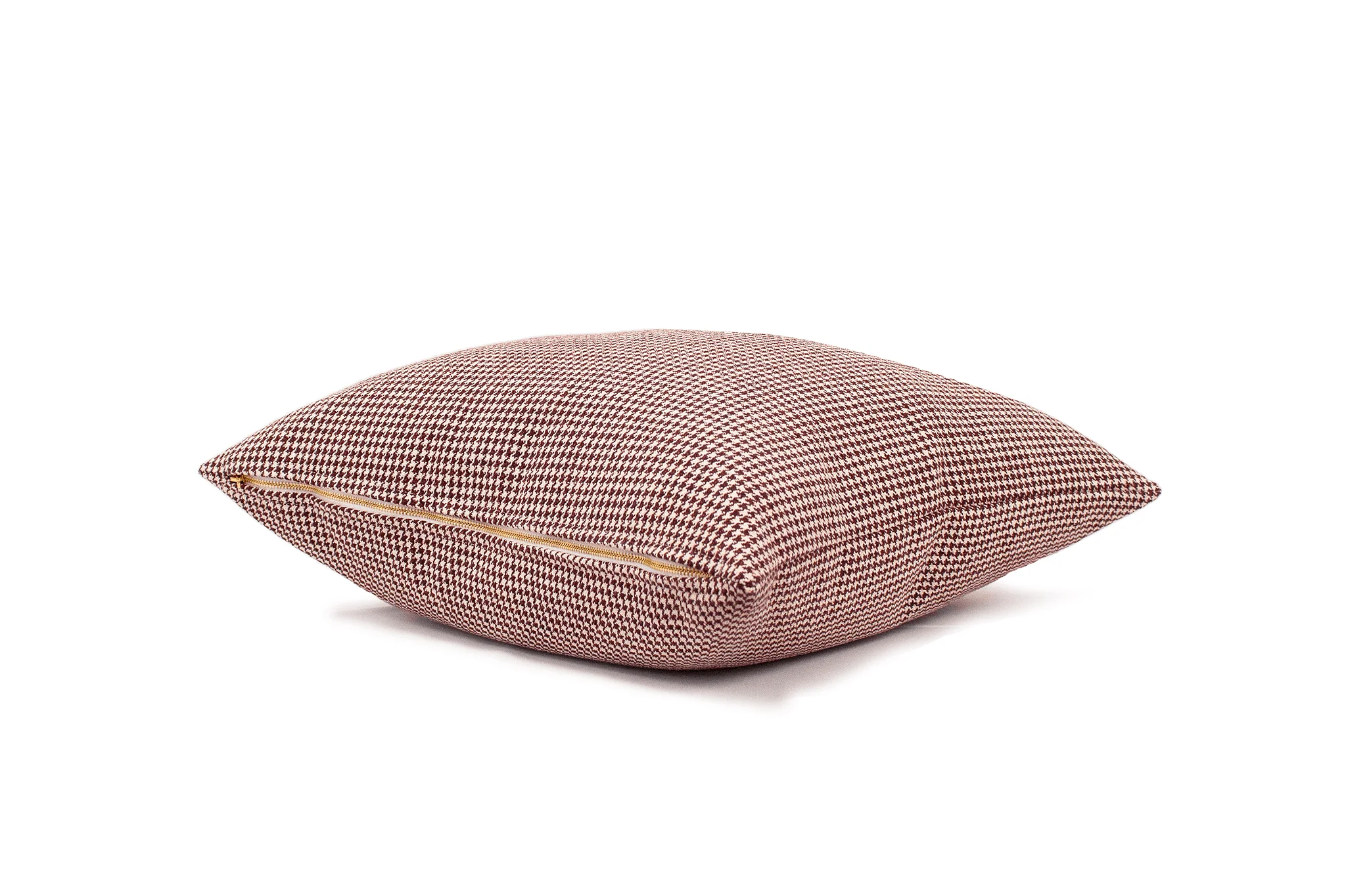 Crimson Houndstooth Cushion Cover - Image 5