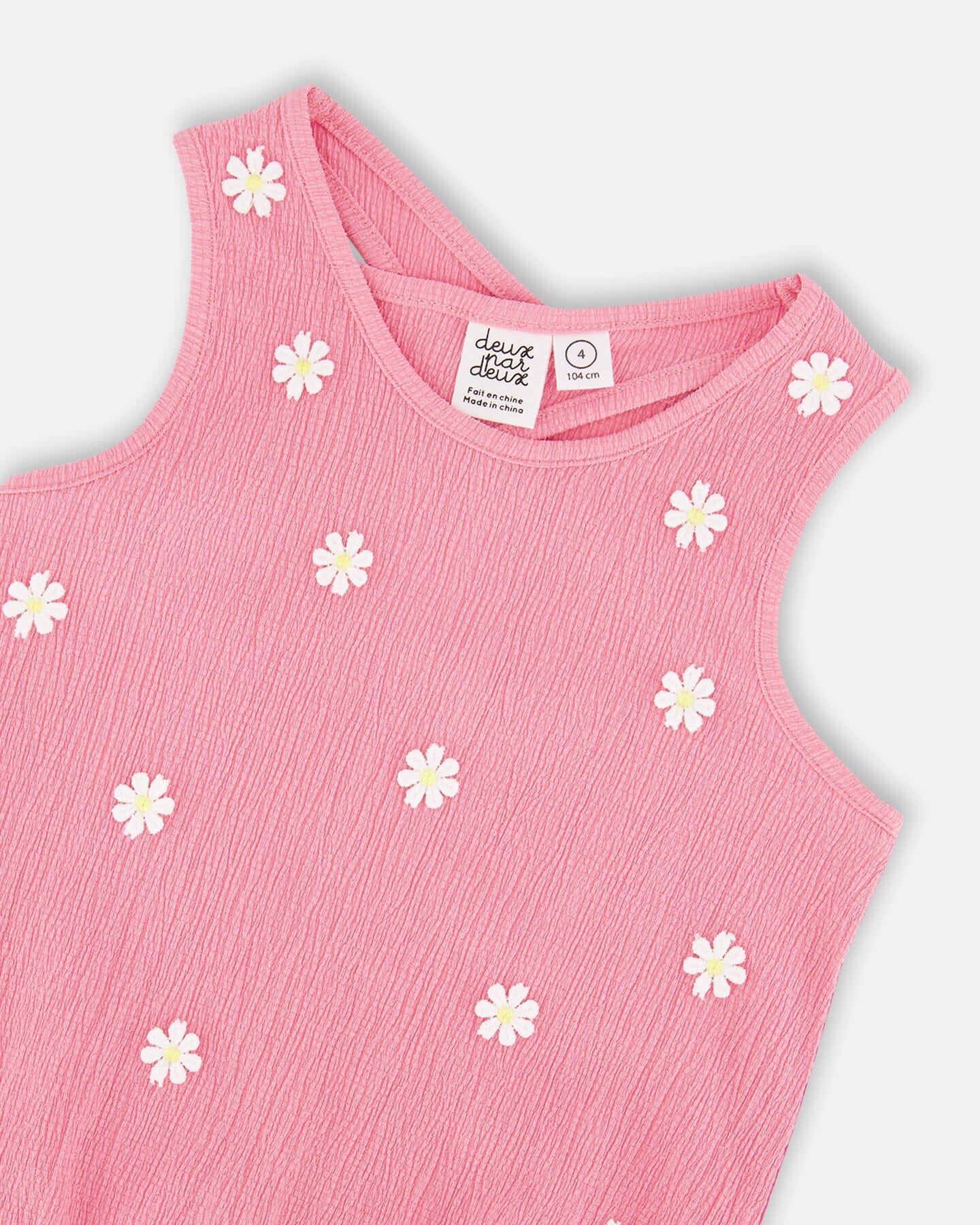 Crinkle Jersey Tank Top Pink - Image 4