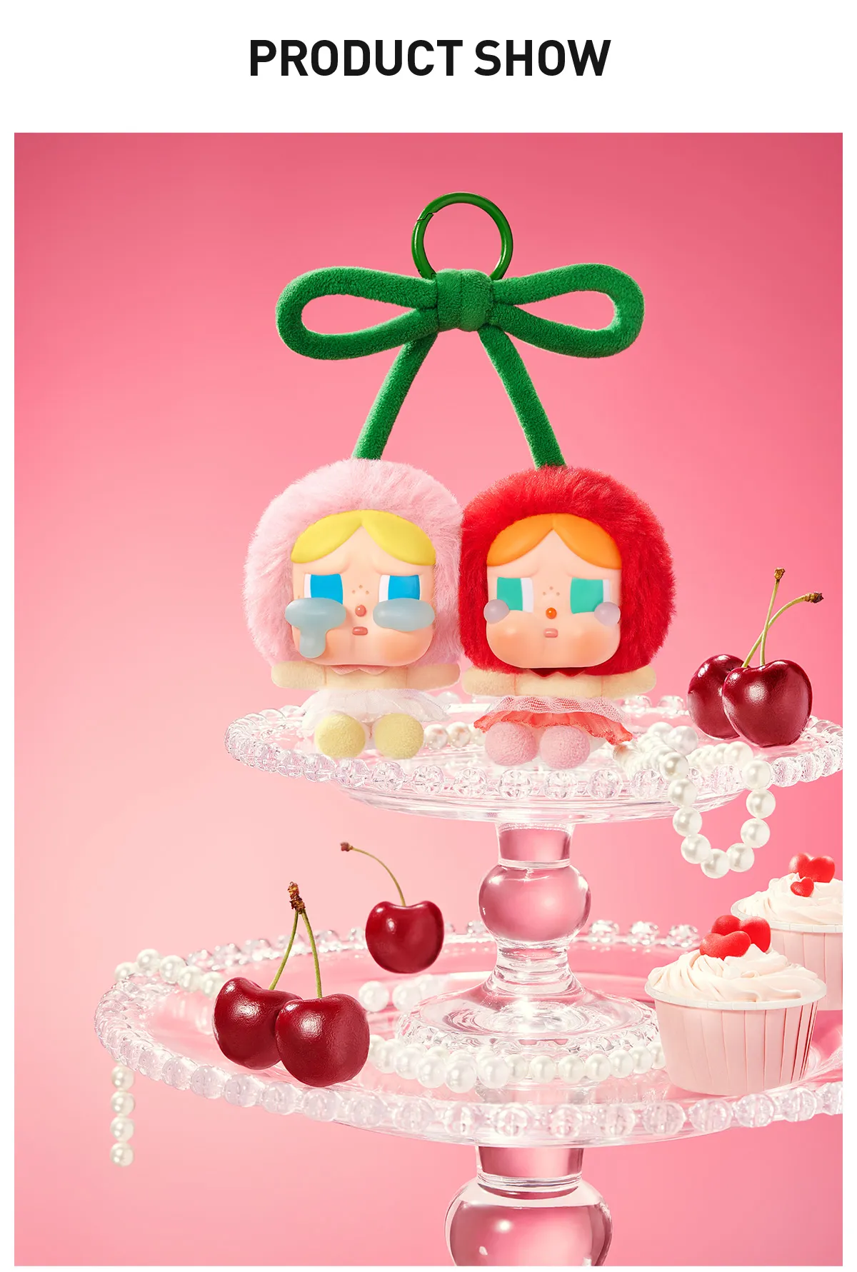 CRYBABY Crying For Love Series-Vinyl Plush HangingCard (Love You Cherry Much) - Image 5