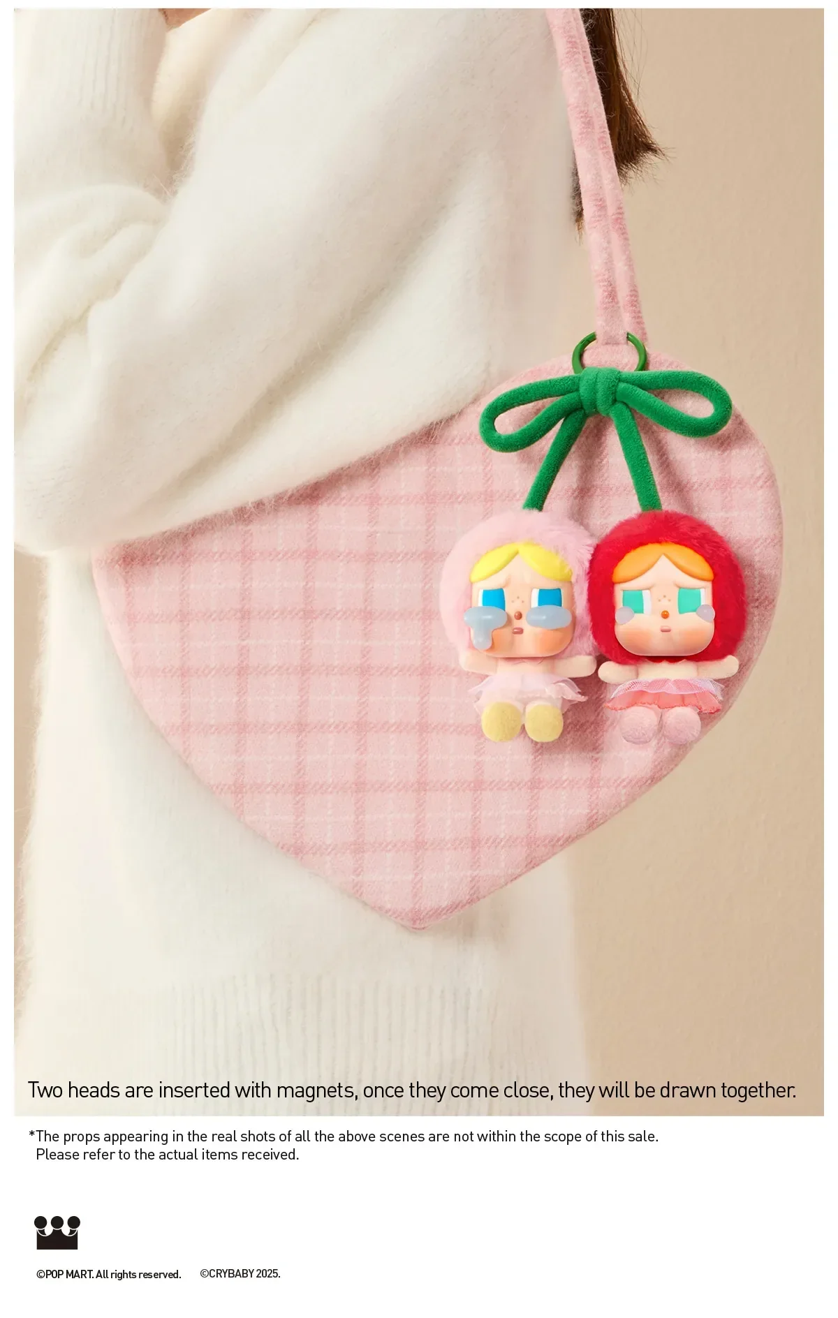 CRYBABY Crying For Love Series-Vinyl Plush HangingCard (Love You Cherry Much) - Image 6
