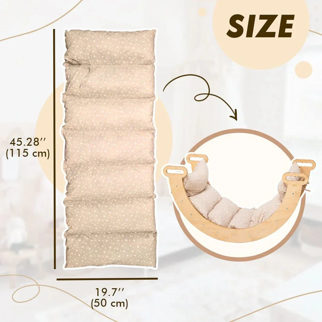 Cushion for Climbing Arch & Rocker Balance – Beige (Cushion Only) - Image 2
