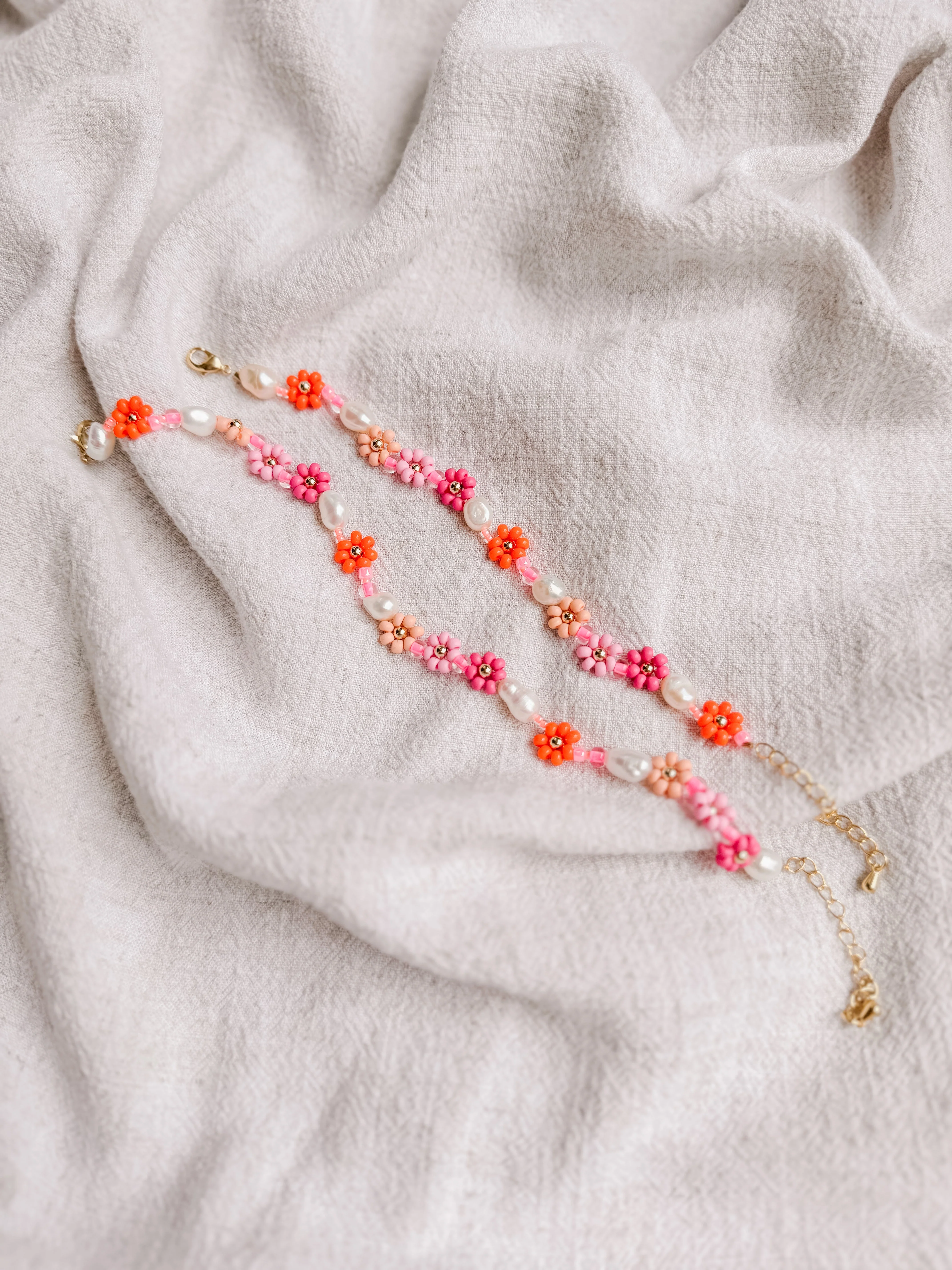 Daisy Brights Anklet in “Pink Grapefruit” - Image 5