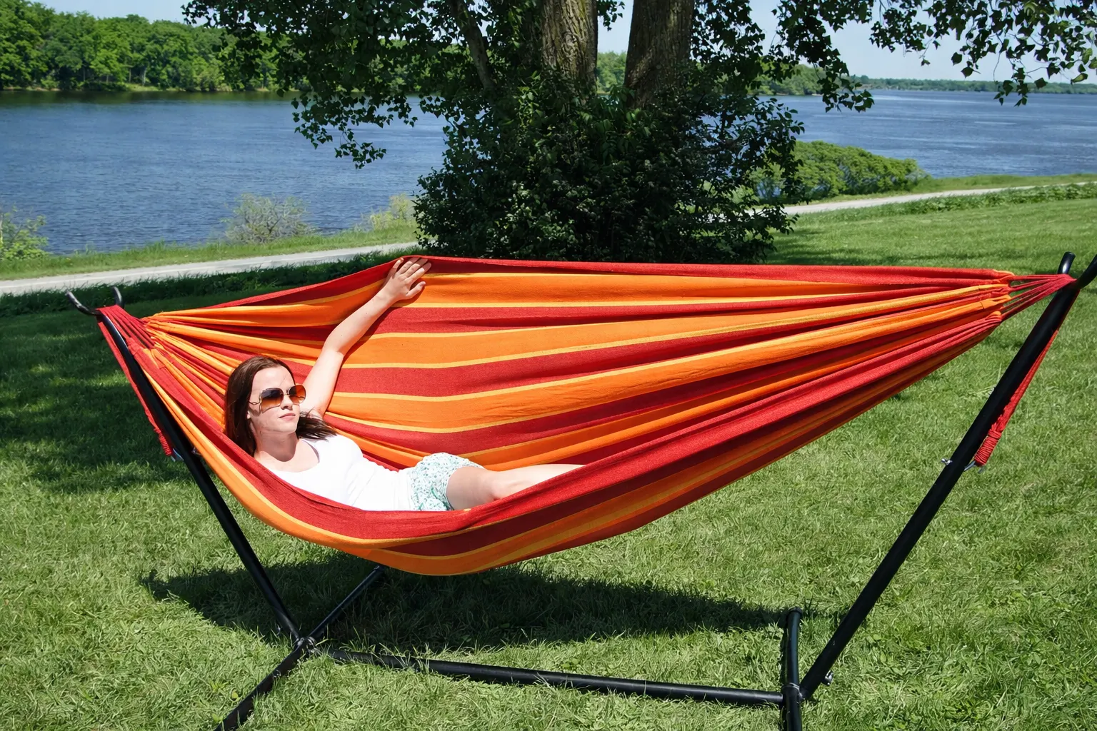 Deluxe Brazilian Double Hammock with Universal Stand - Image 18