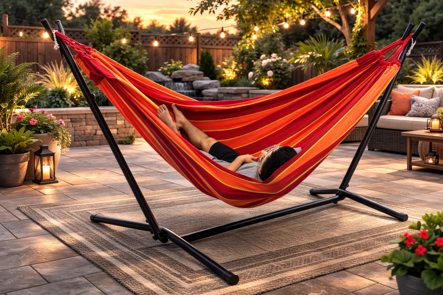 Deluxe Brazilian Double Hammock with Universal Stand - Image 21