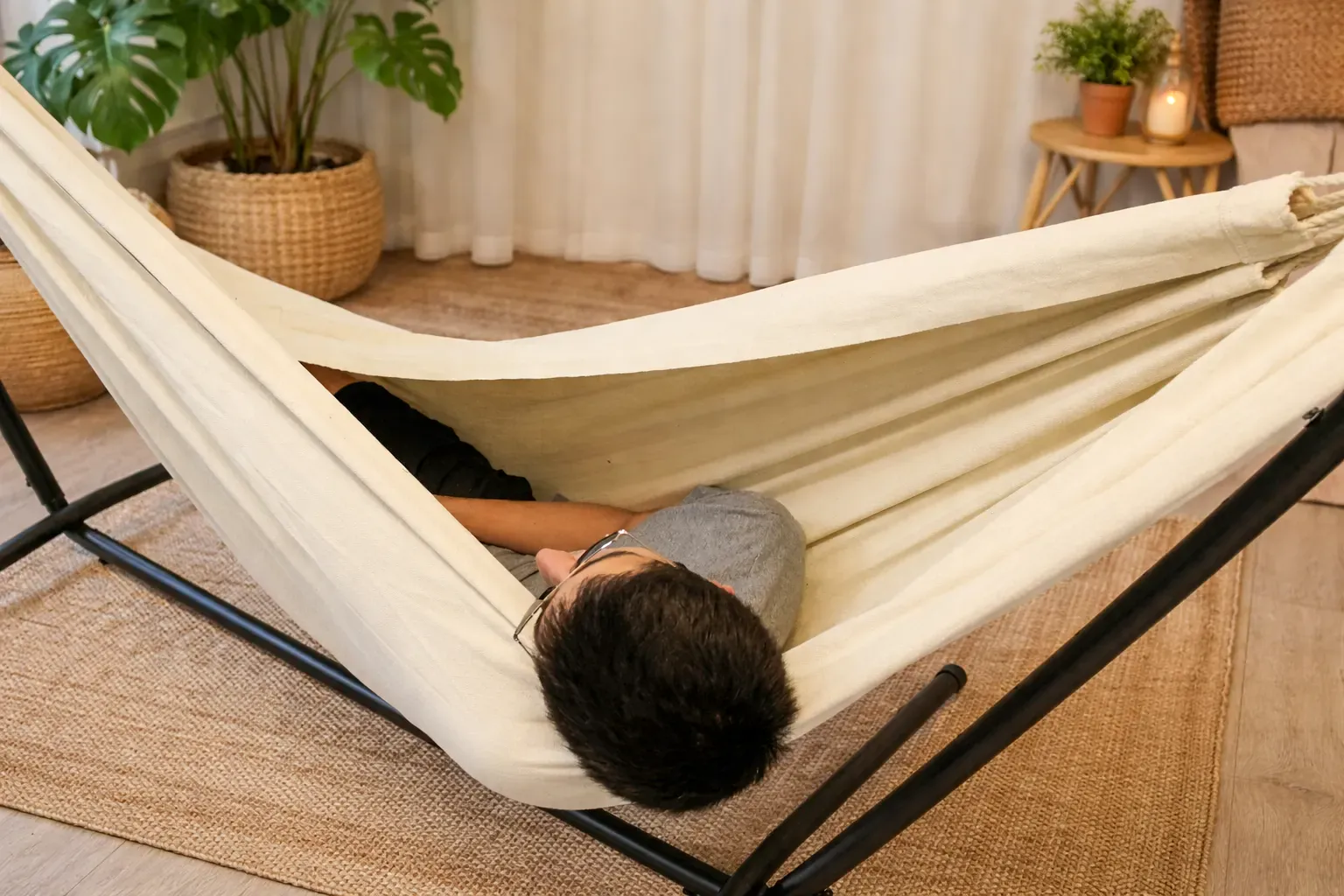 Deluxe Brazilian Double Hammock with Universal Stand - Image 25